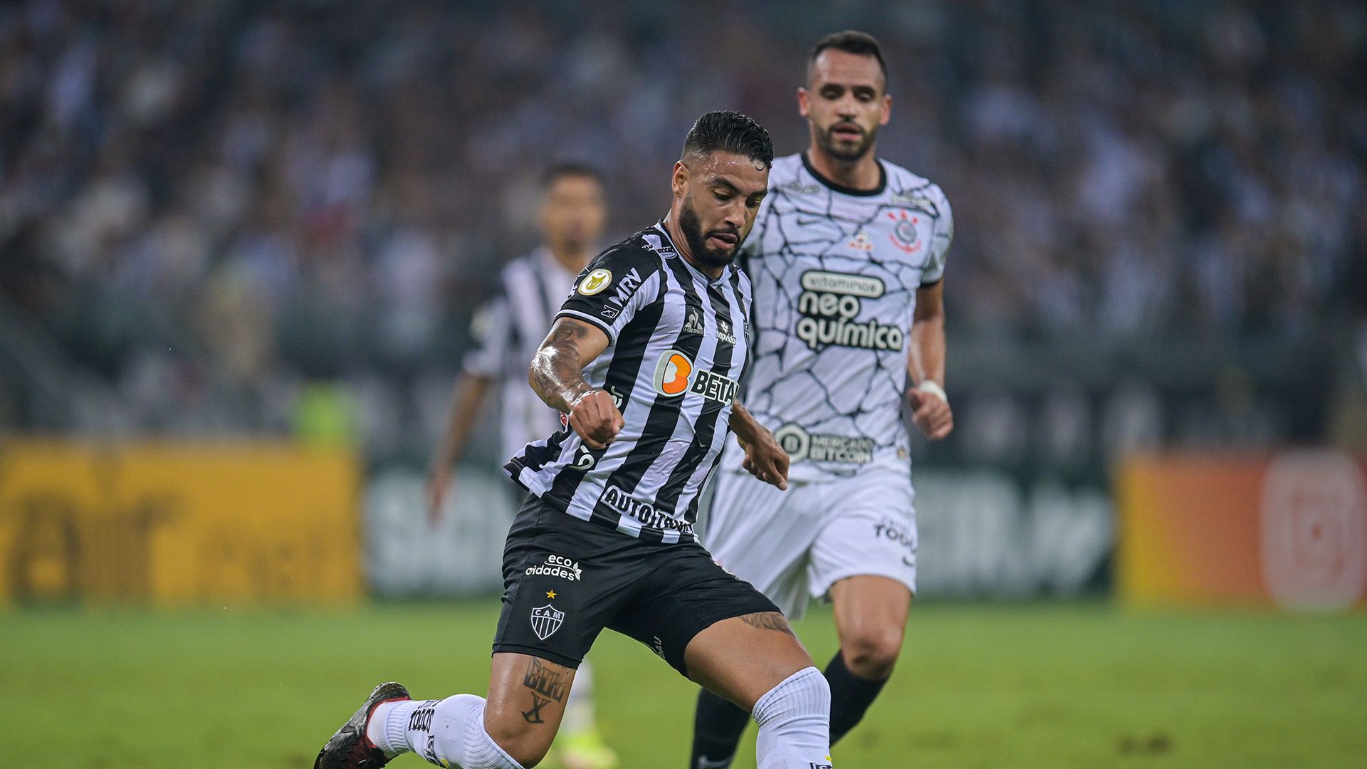 Nathan Silva, Renato Augusto, Atlético-MG x Corinthians, Brasileirão, 10112021