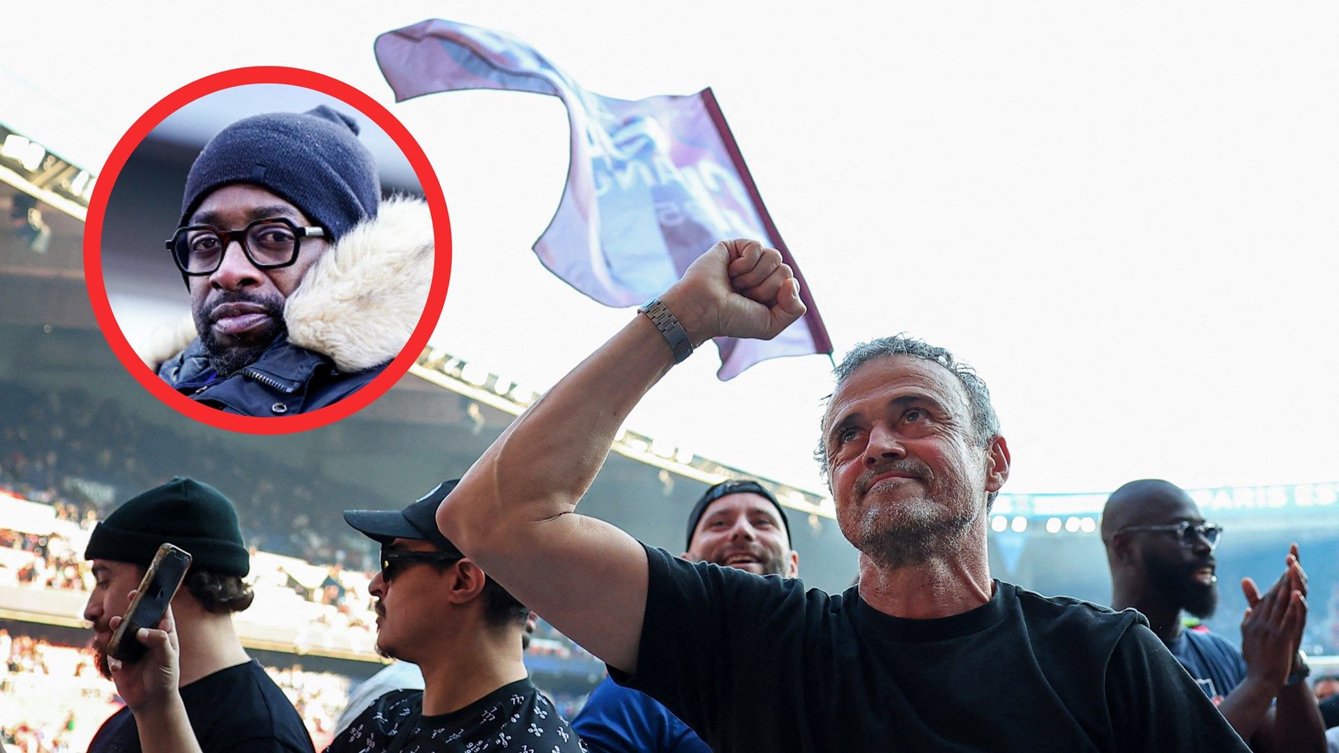 Sidney Govou Luis Enrique PSG