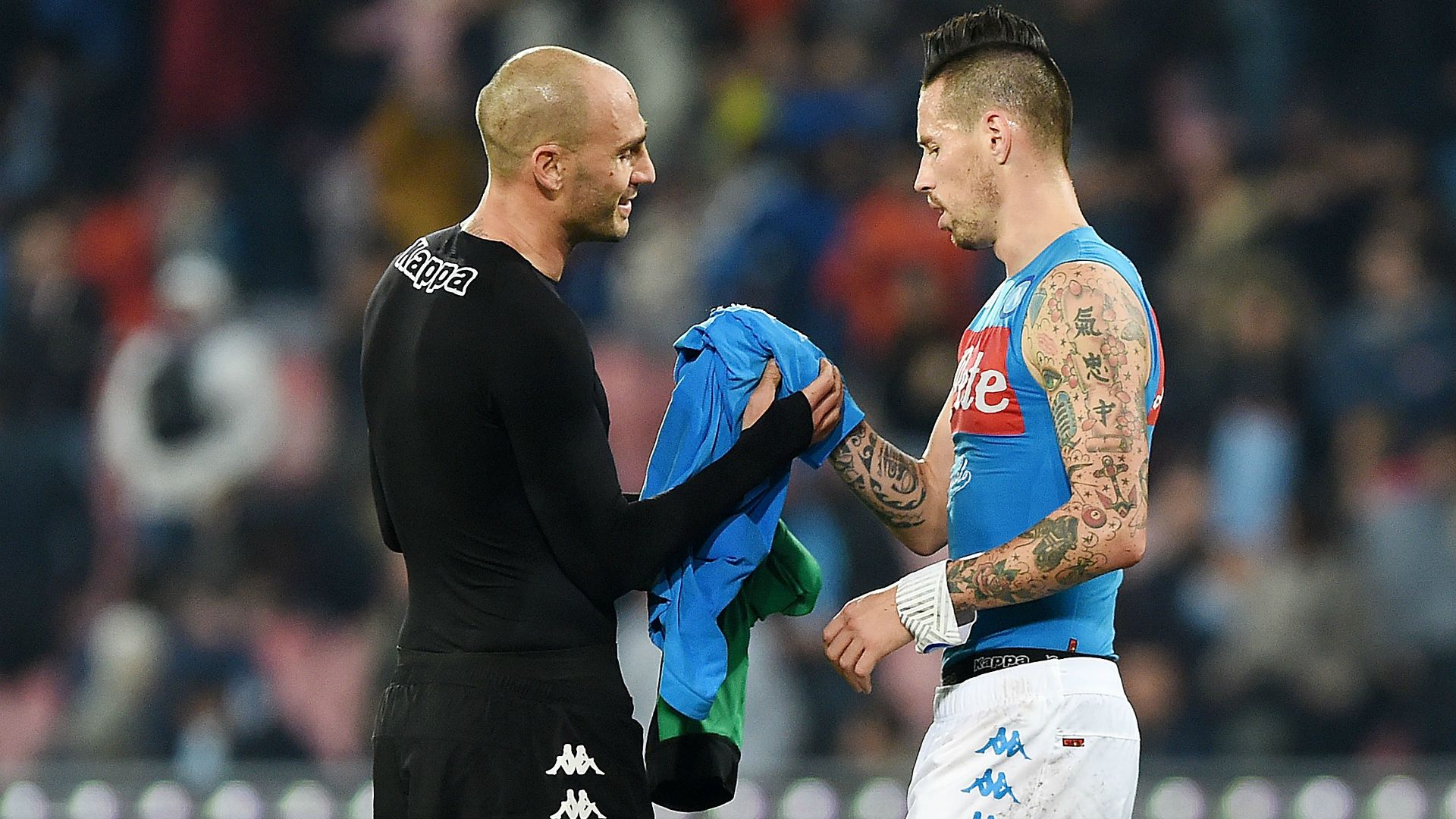 Paolo Cannavaro Marek Hamsik Sassuolo Napoli Serie A 28112016