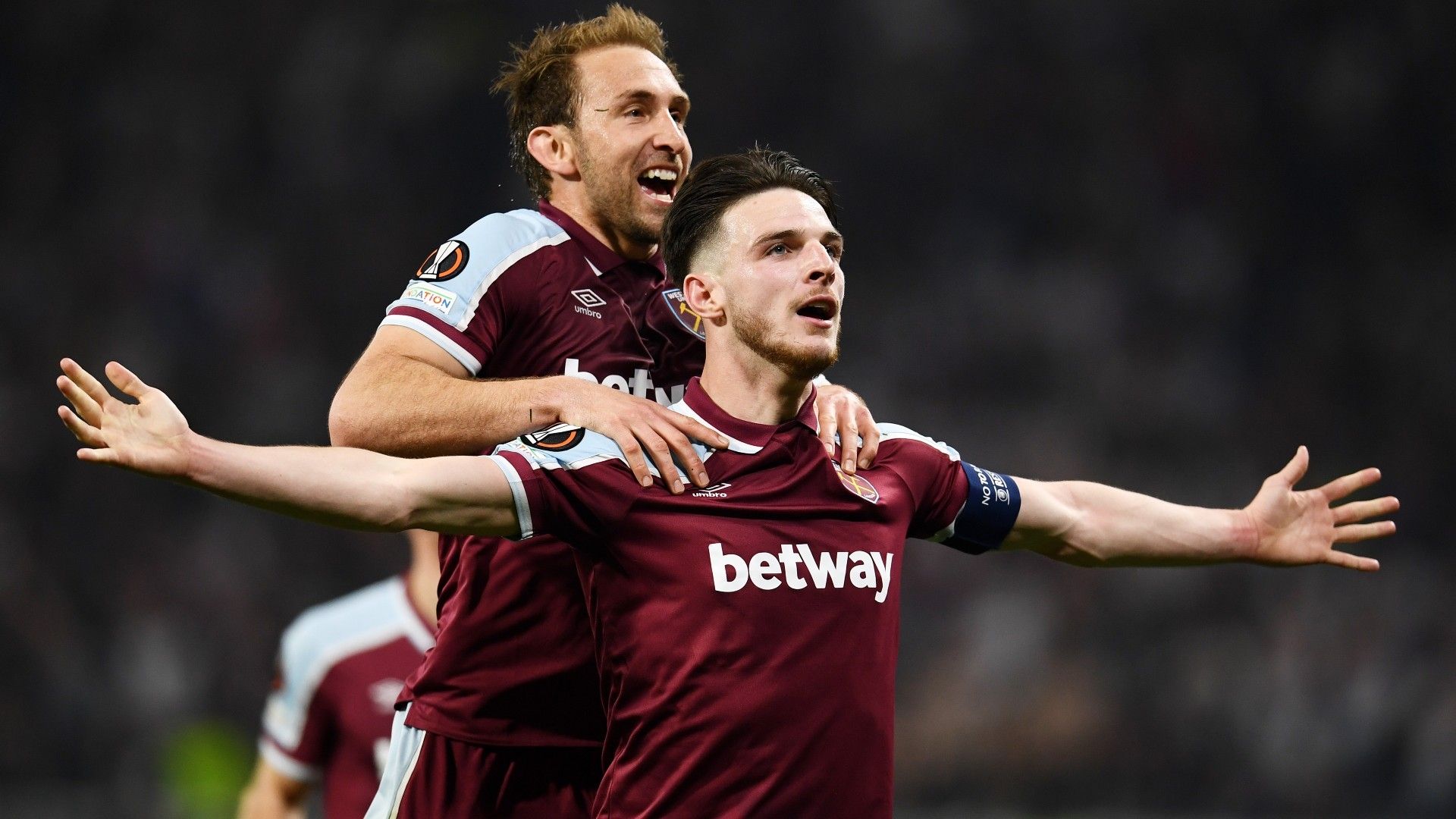 Declan Rice Craig Dawson West Ham Europa League 2021-22