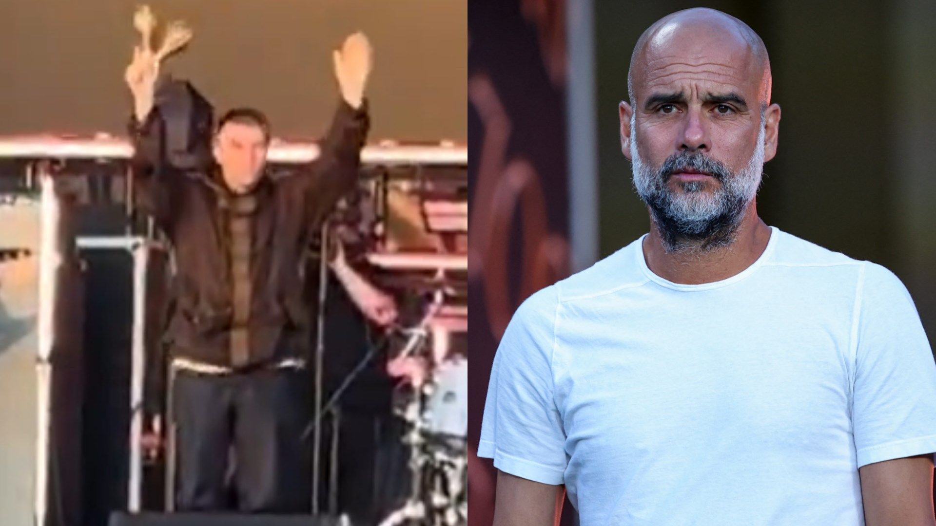 Pep Guardiola Liam Gallagher