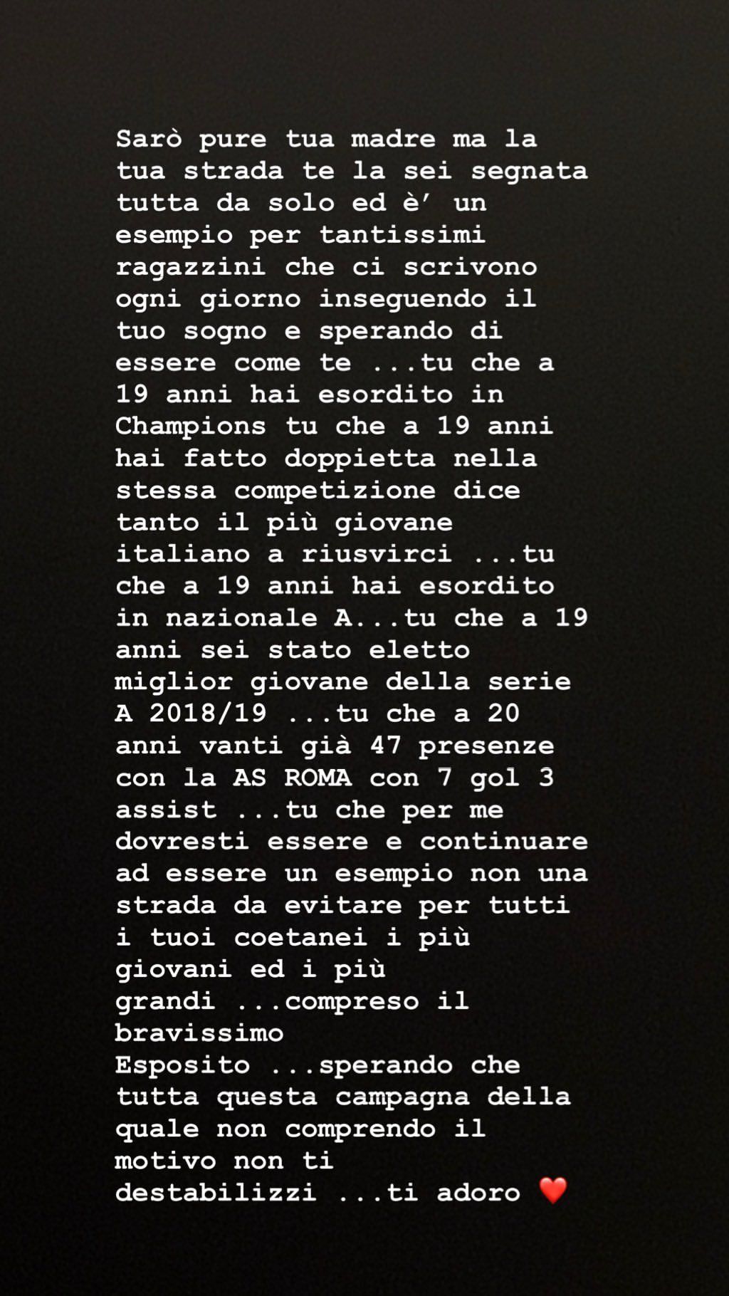 Mamma Zaniolo vs Capello