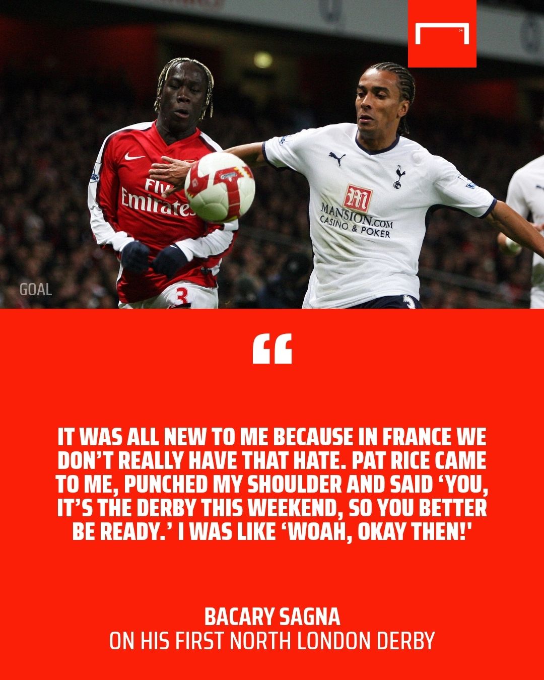 Bacary Sagna Arsenal derby GFX