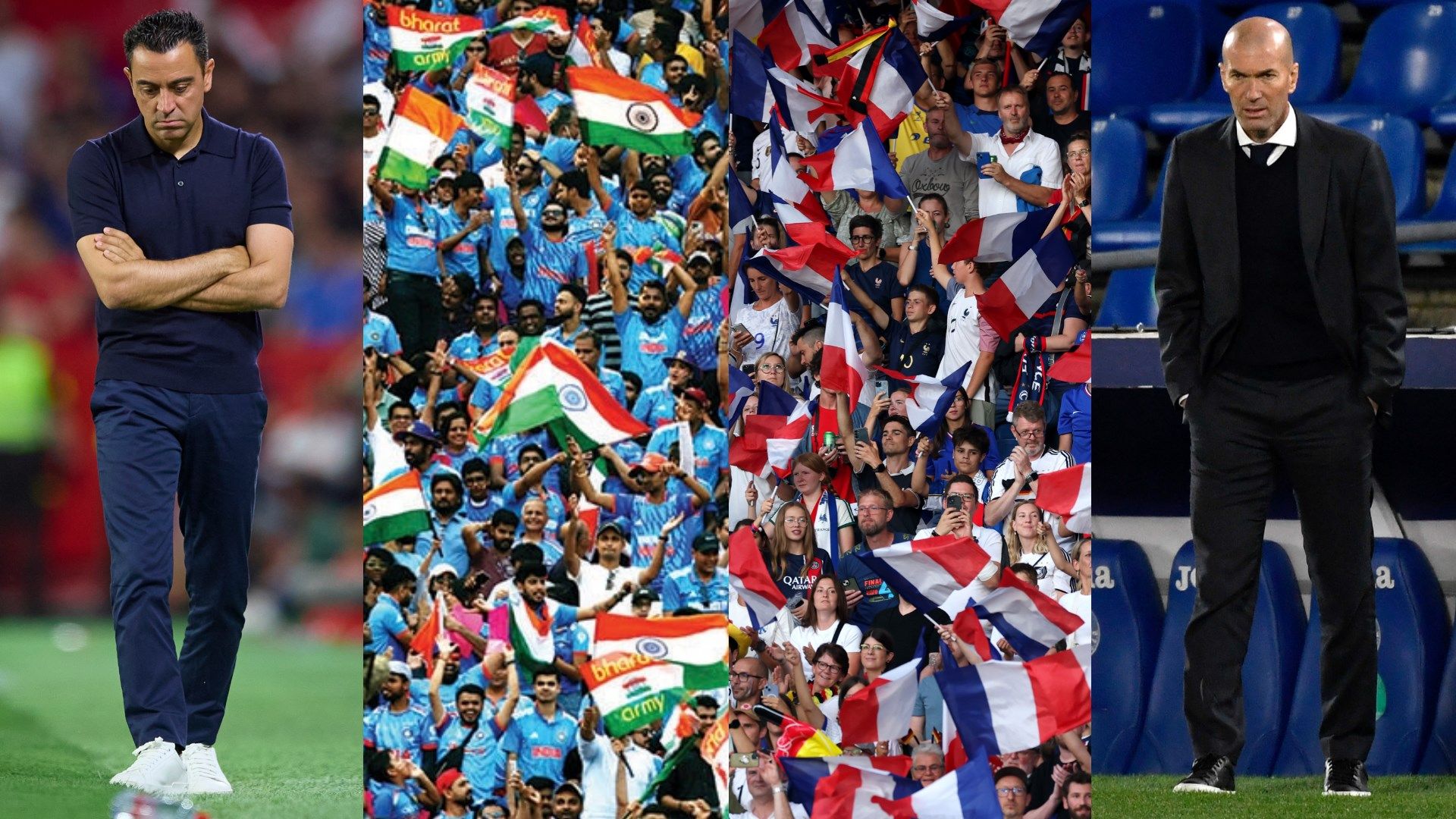 Xavi Hernandez India France Fans Zinedine Zidane