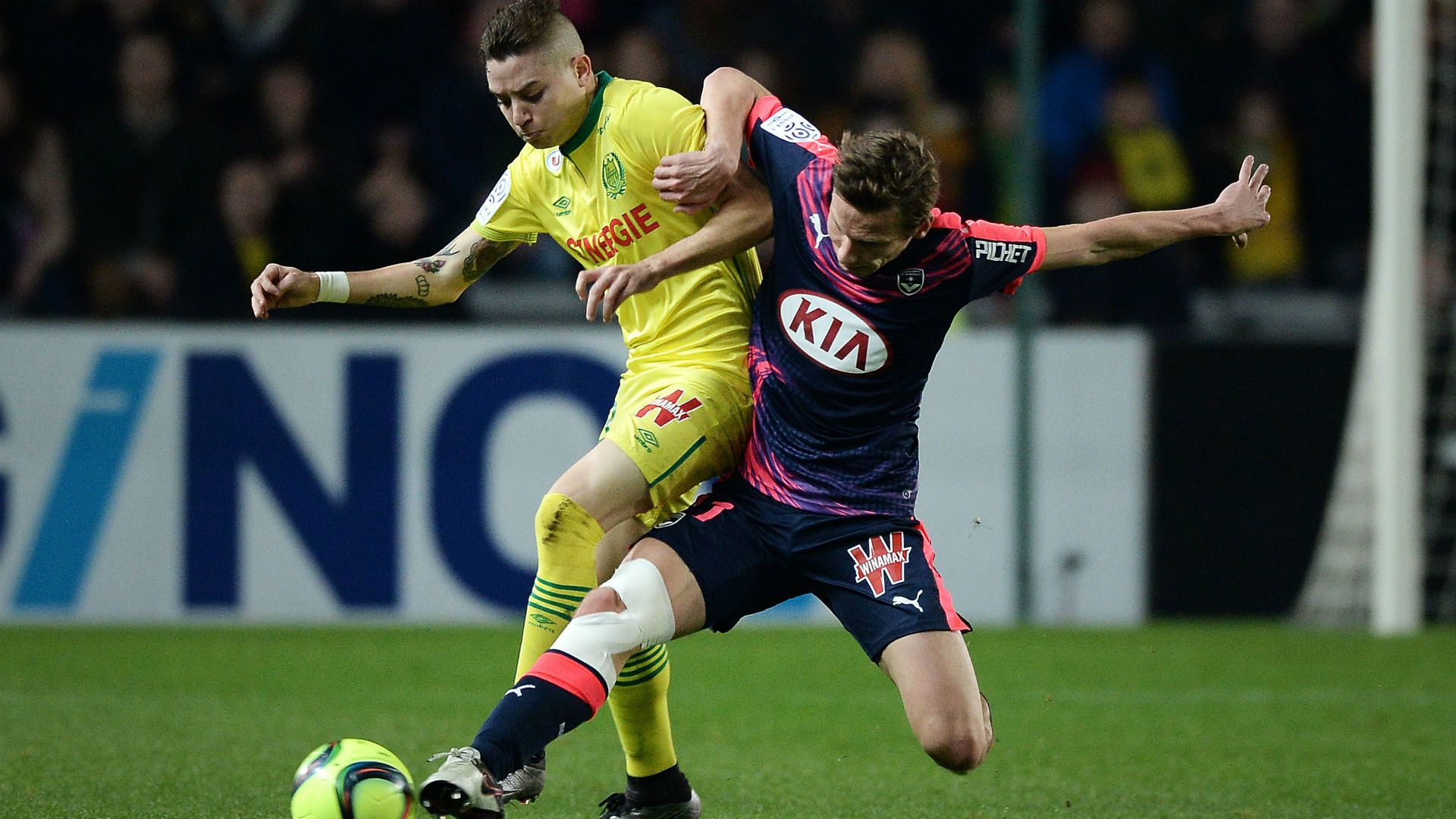 Adryan Oliveira Clement Chantome Nantes Bordeaux Ligue 1 23012016