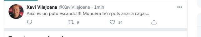 tuit xavi vilajoana barcelona real madrid clasico