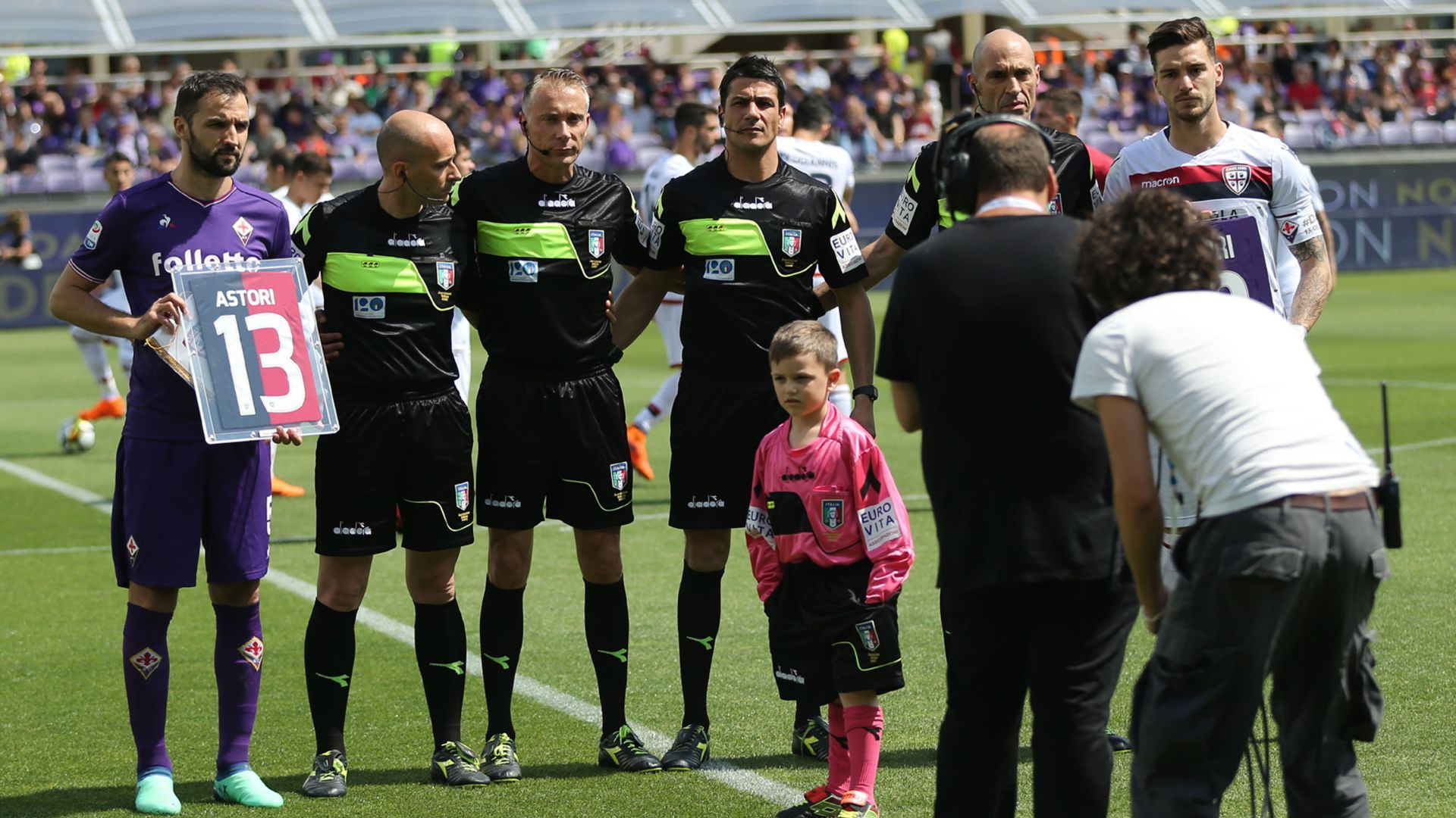 Fiorentina Cagliari Davide Astori