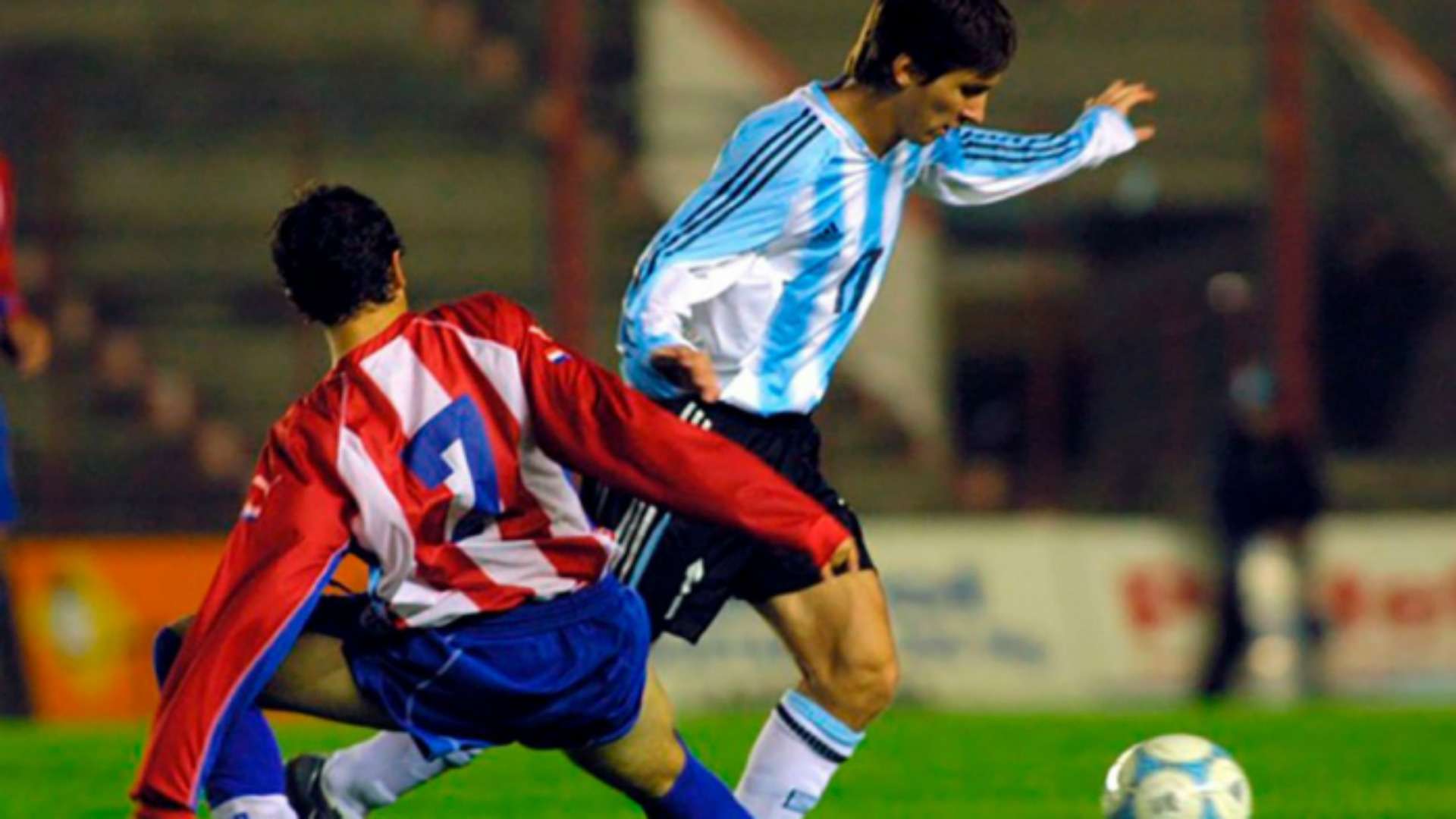 Lionel Messi Argentina Paraguay Amistoso Sub 20 29062004
