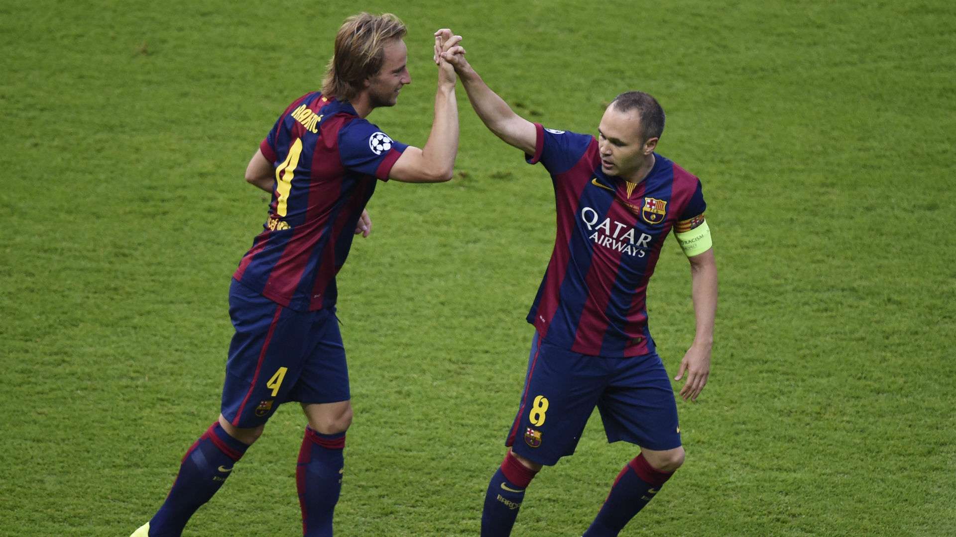 ivan rakitic andres iniesta - barcelona juventus - champions league final - 06062015