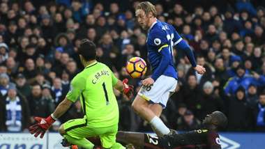 Tom Davies Everton Manchester City