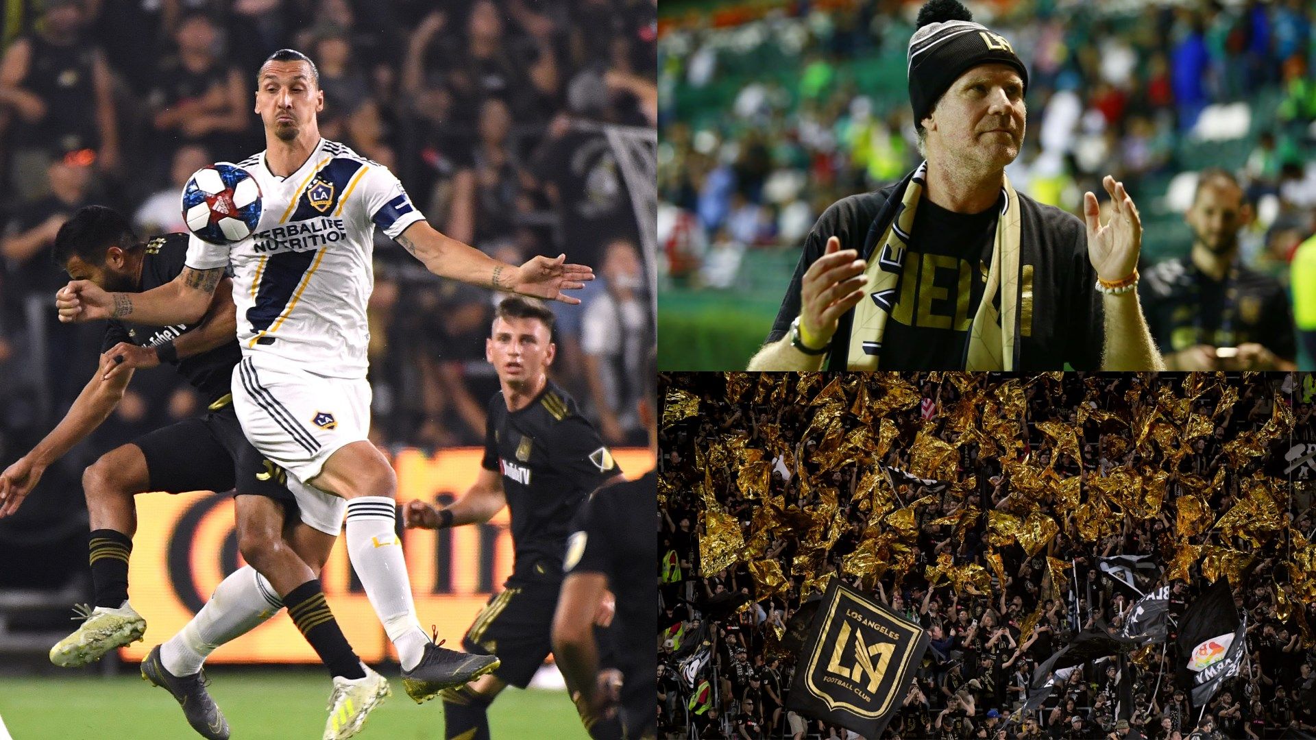 Zlatan Ibrahimovic Will Ferrell LA Galaxy LAFC Los Angeles El Trafico