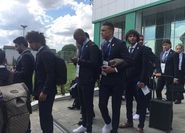 وصول منتخب مصر إلى روسيا