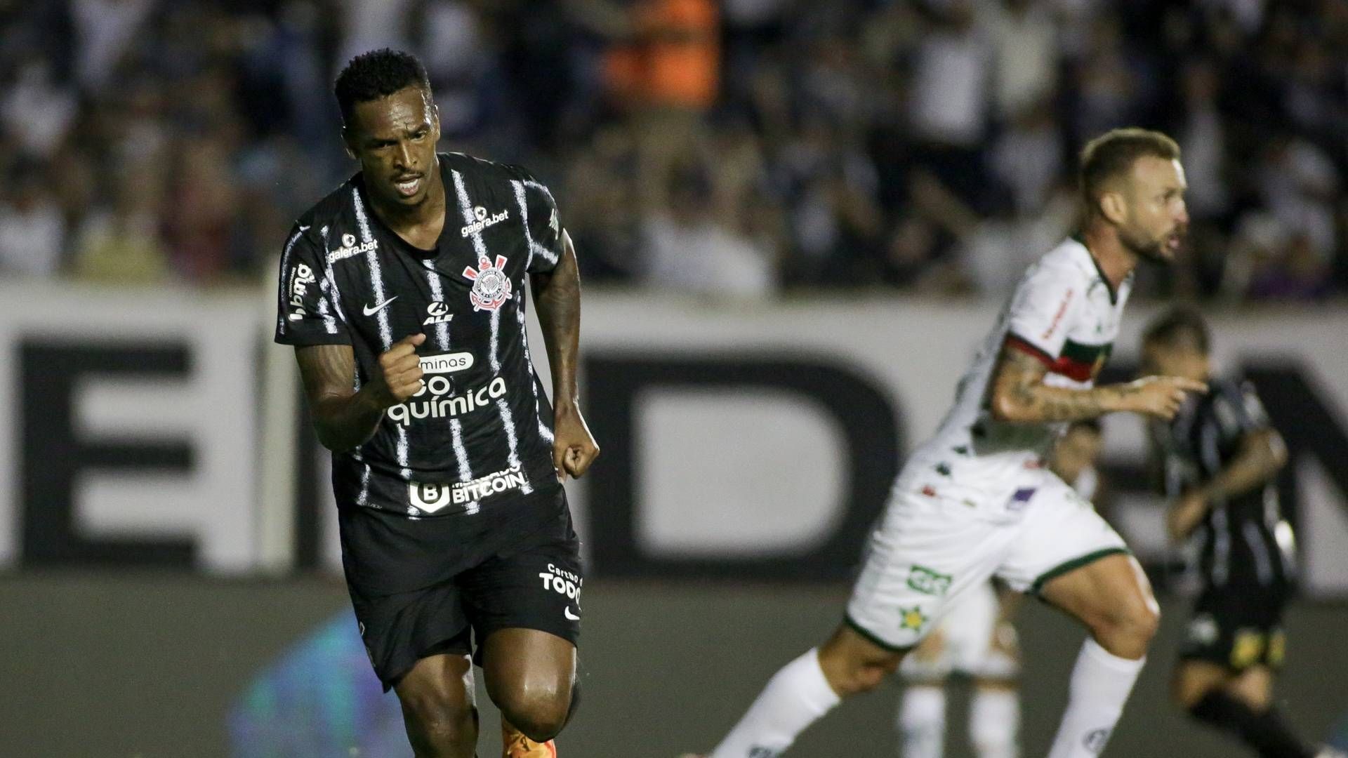Jô marcou o gol do Corinthians contra a Portuguesa-RJ