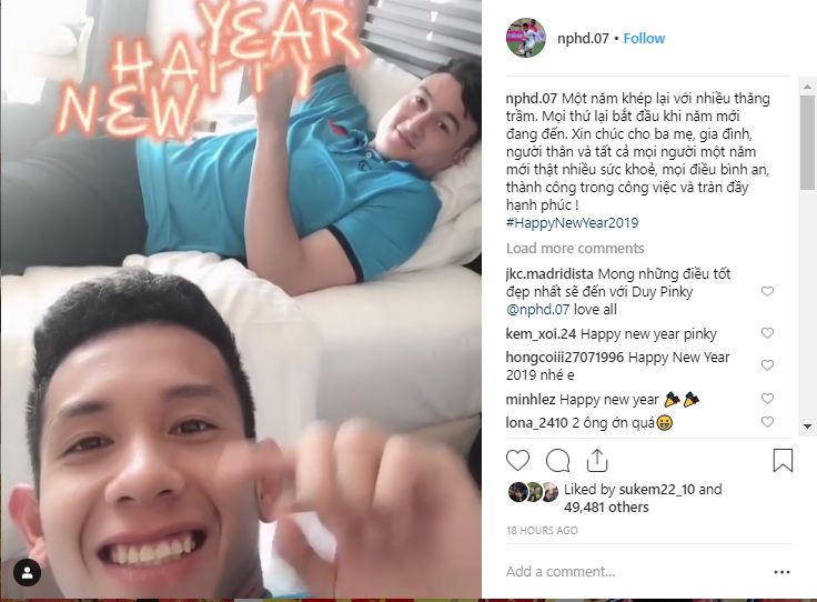 Hồng Duy mừng năm mới