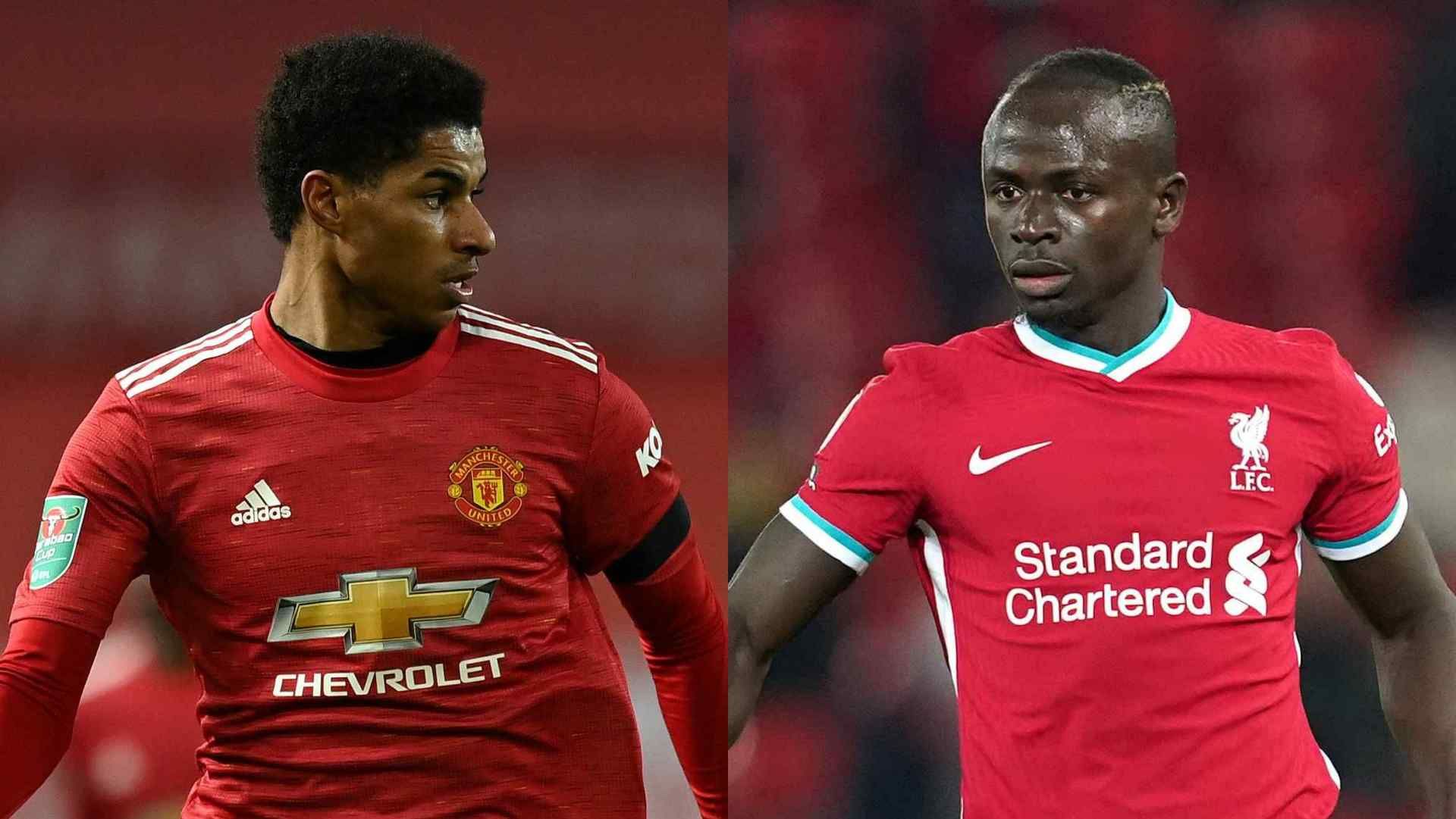 Mane Liverpool Rashford Manchester United 2020-21