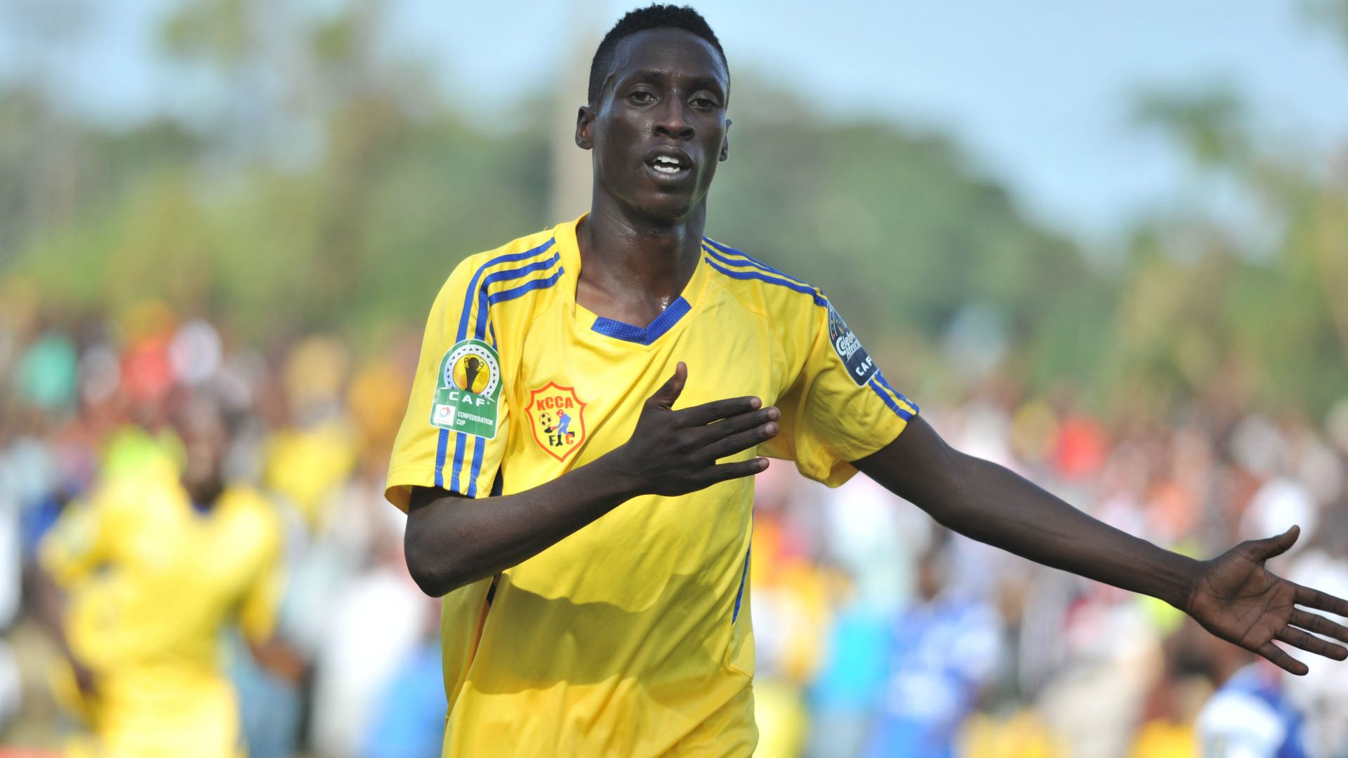 KCCA striker Derrick Nsibambi of Uganda.