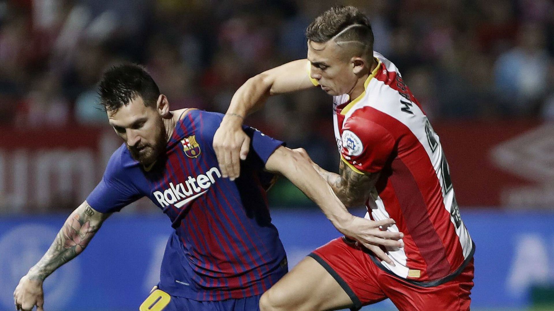 GER ONLY Lionel Messi Pablo Maffeo Barcelona Girona 2017