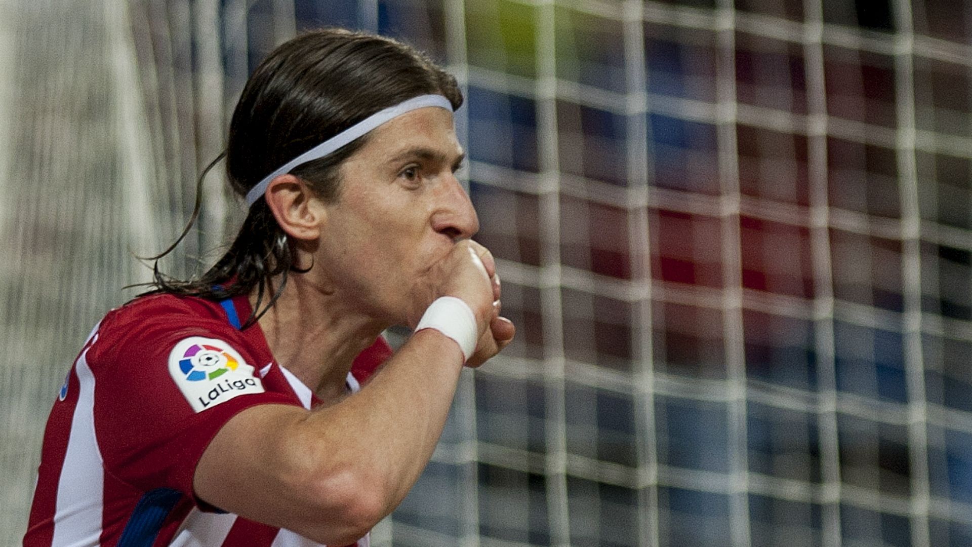 Filipe Luis Malaga Atletico Madrid La Liga