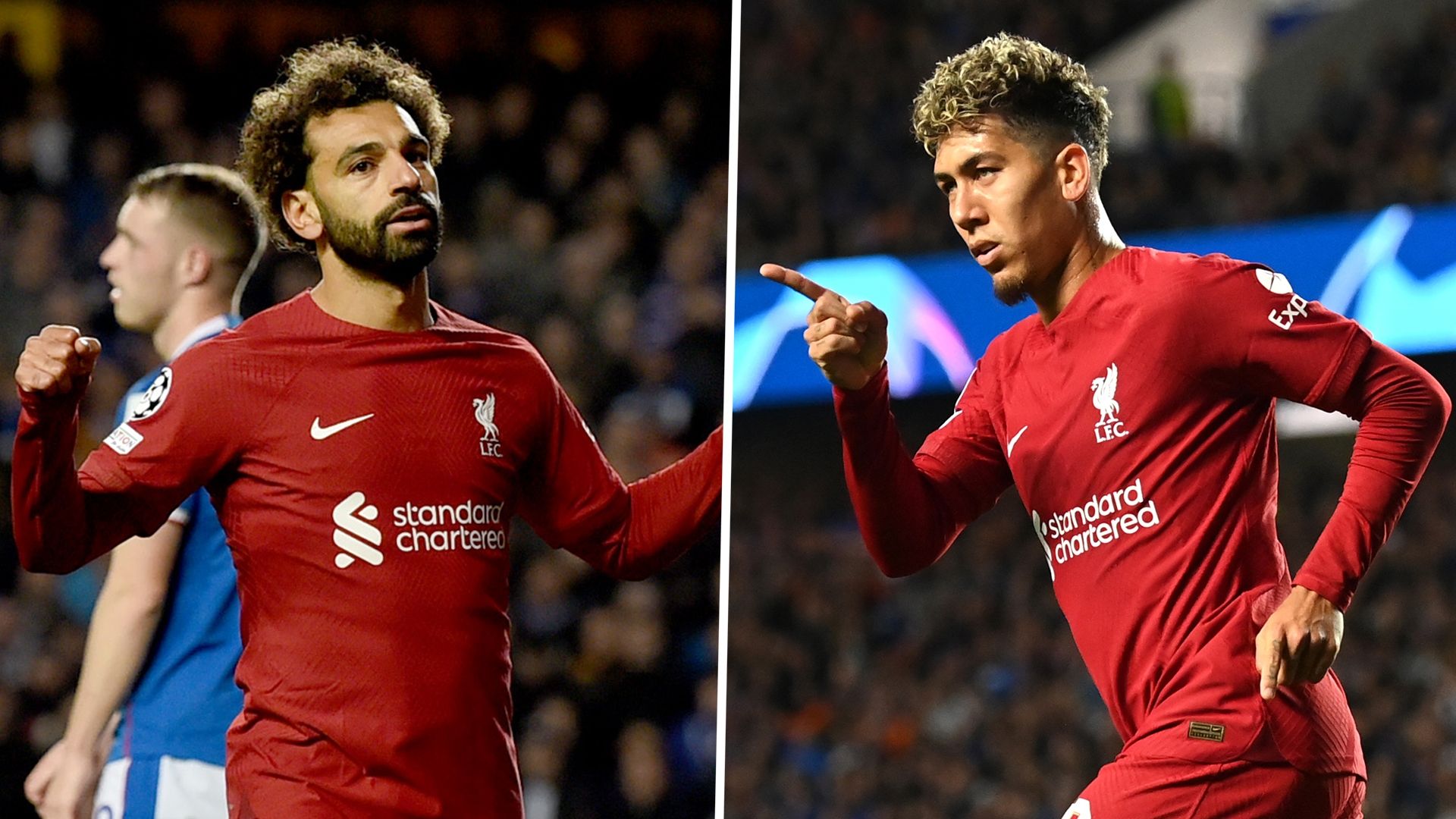 Mohamed Salah Roberto Firmino Liverpool Rangers 2022-23 GFX