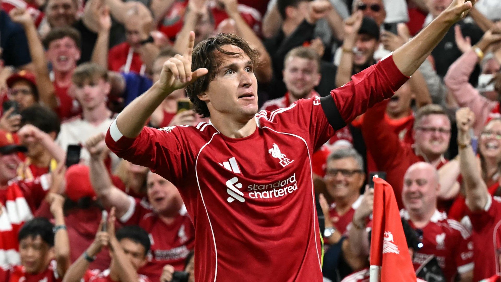 chiesa liverpool 2025 26 gesto esultanza