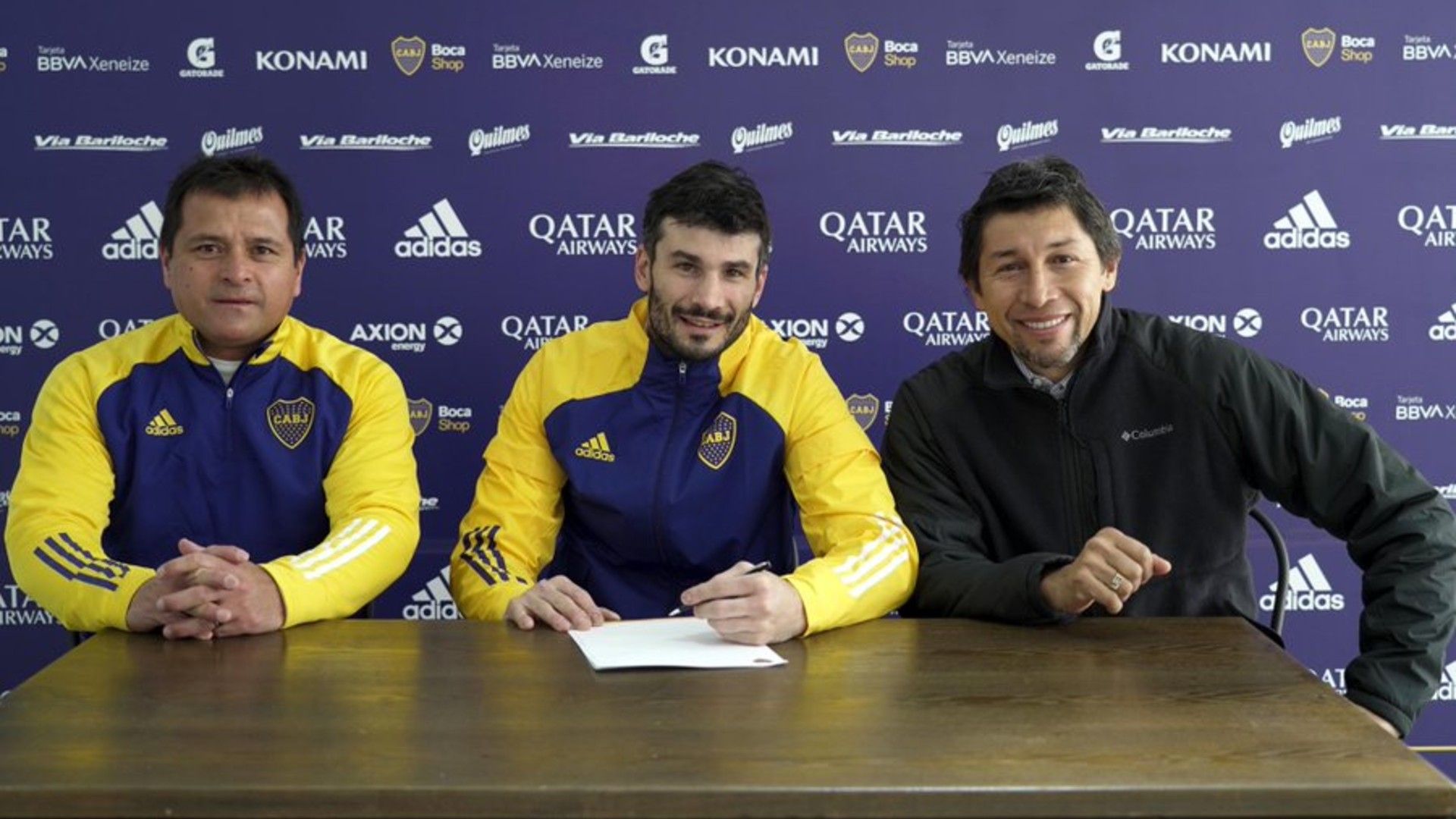 Javier Garcia Marcelo Delgado Jorge Bermudez Boca 20082020