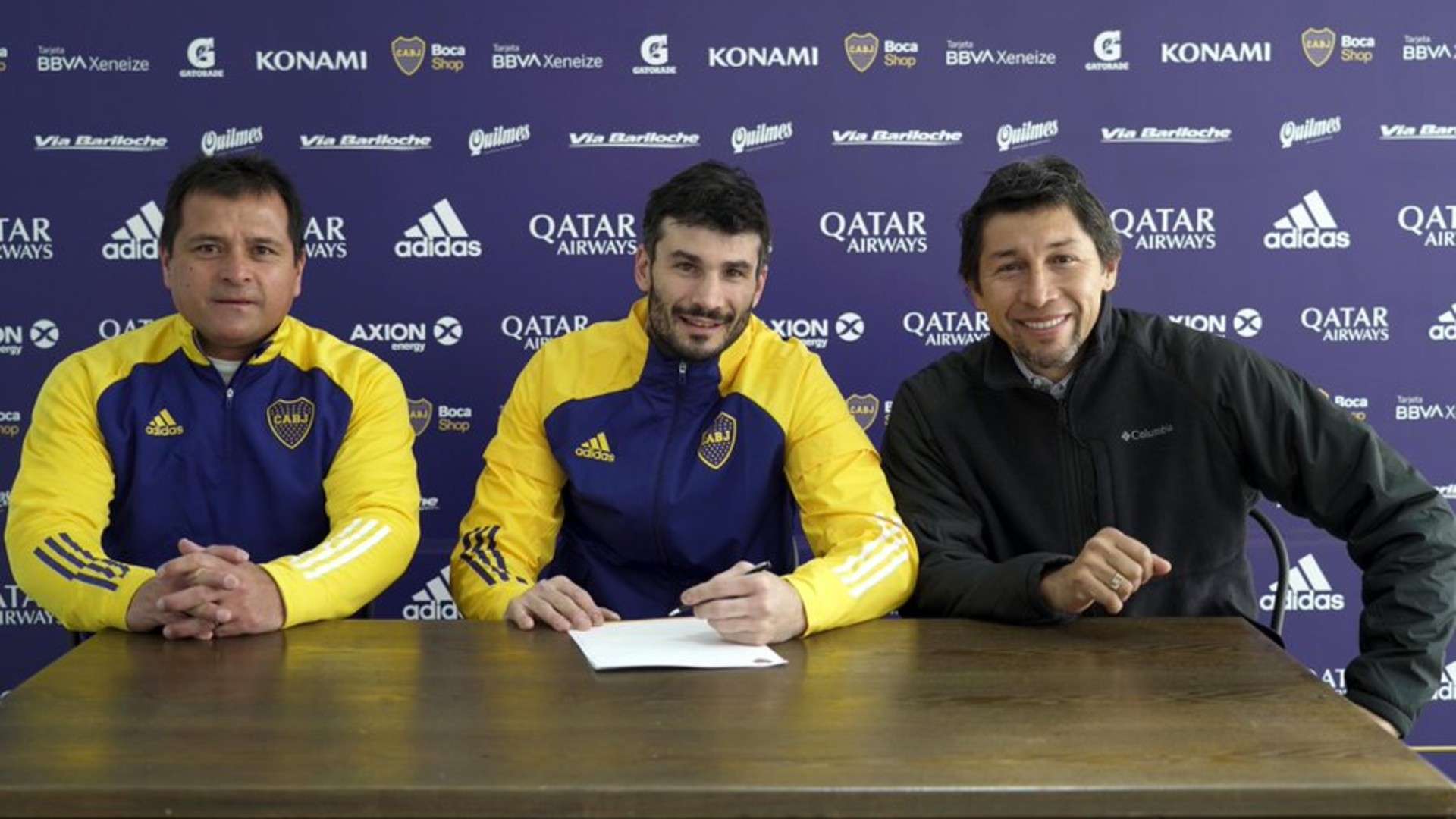 Javier Garcia Marcelo Delgado Jorge Bermudez Boca 20082020