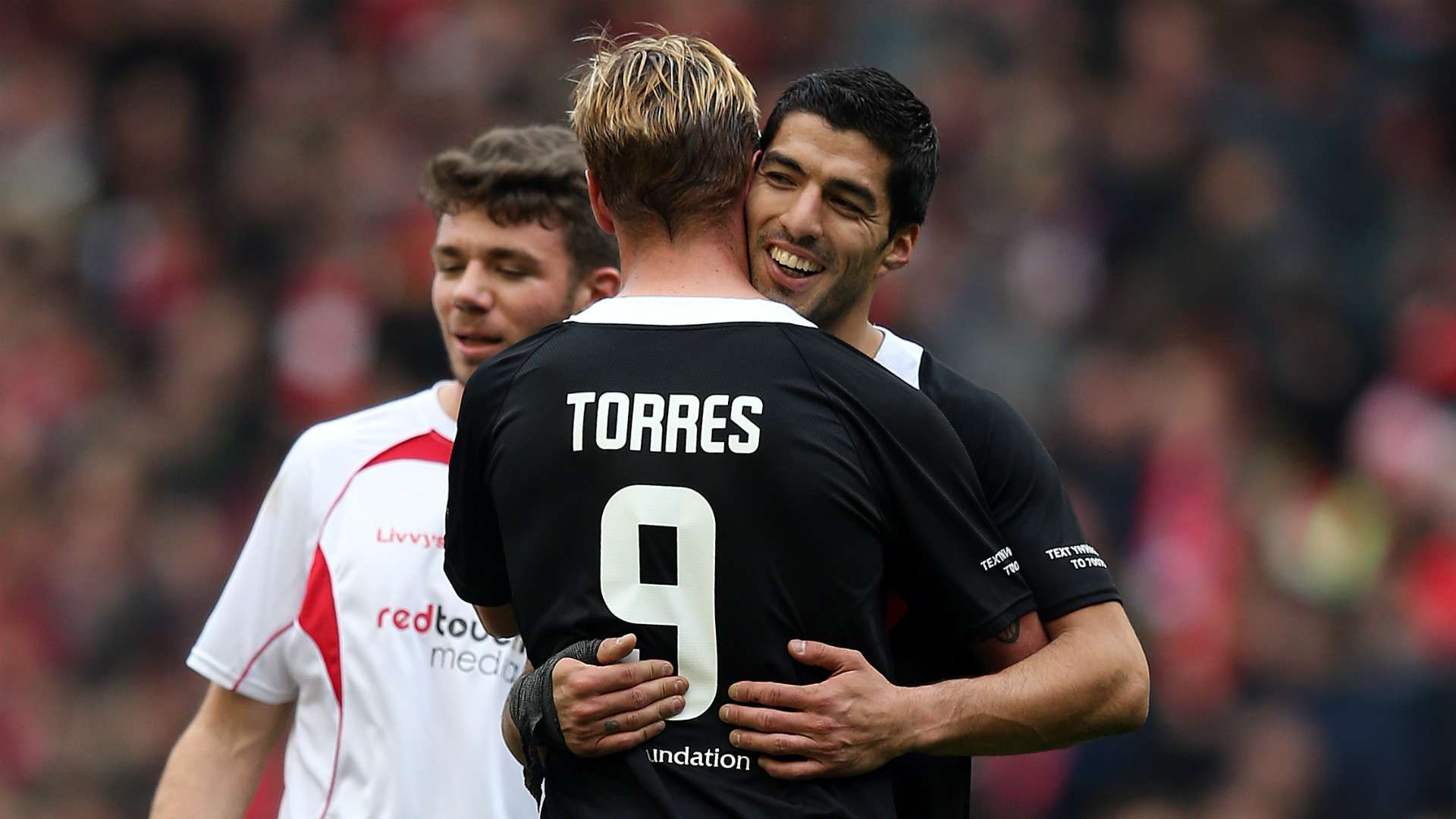 Luis Suarez Fernando Torres Liverpool Charity Match 29032015