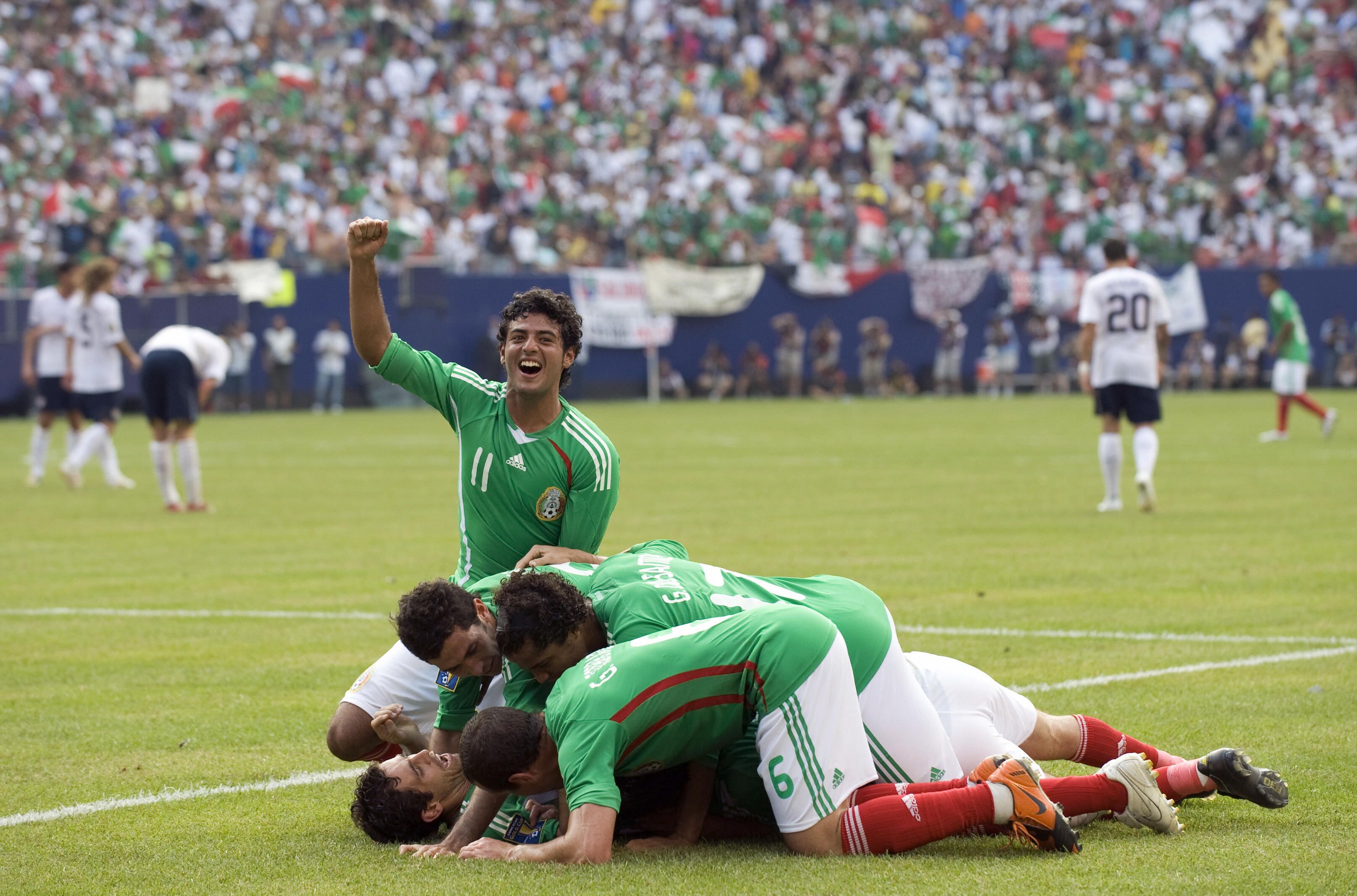 festejo final méxico estados unidos copa oro 2009