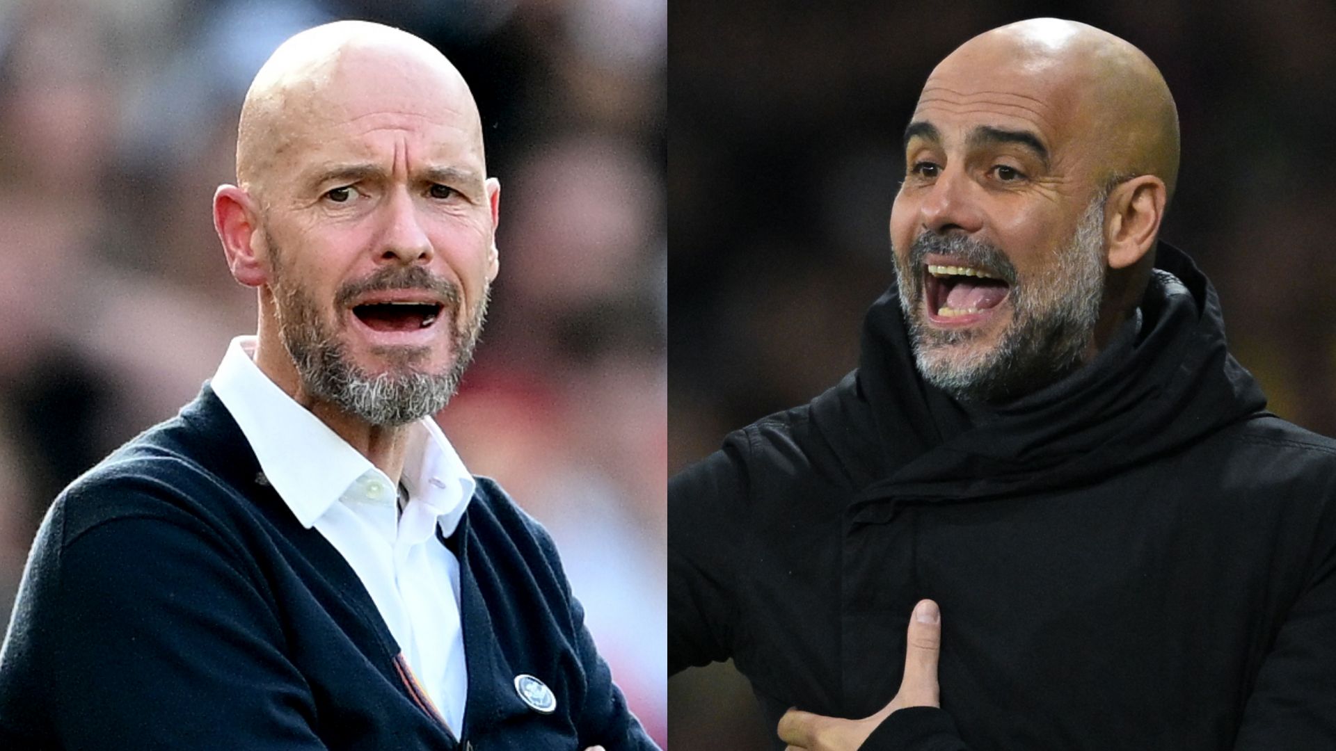 Ten Hag Guardiola 2023-24