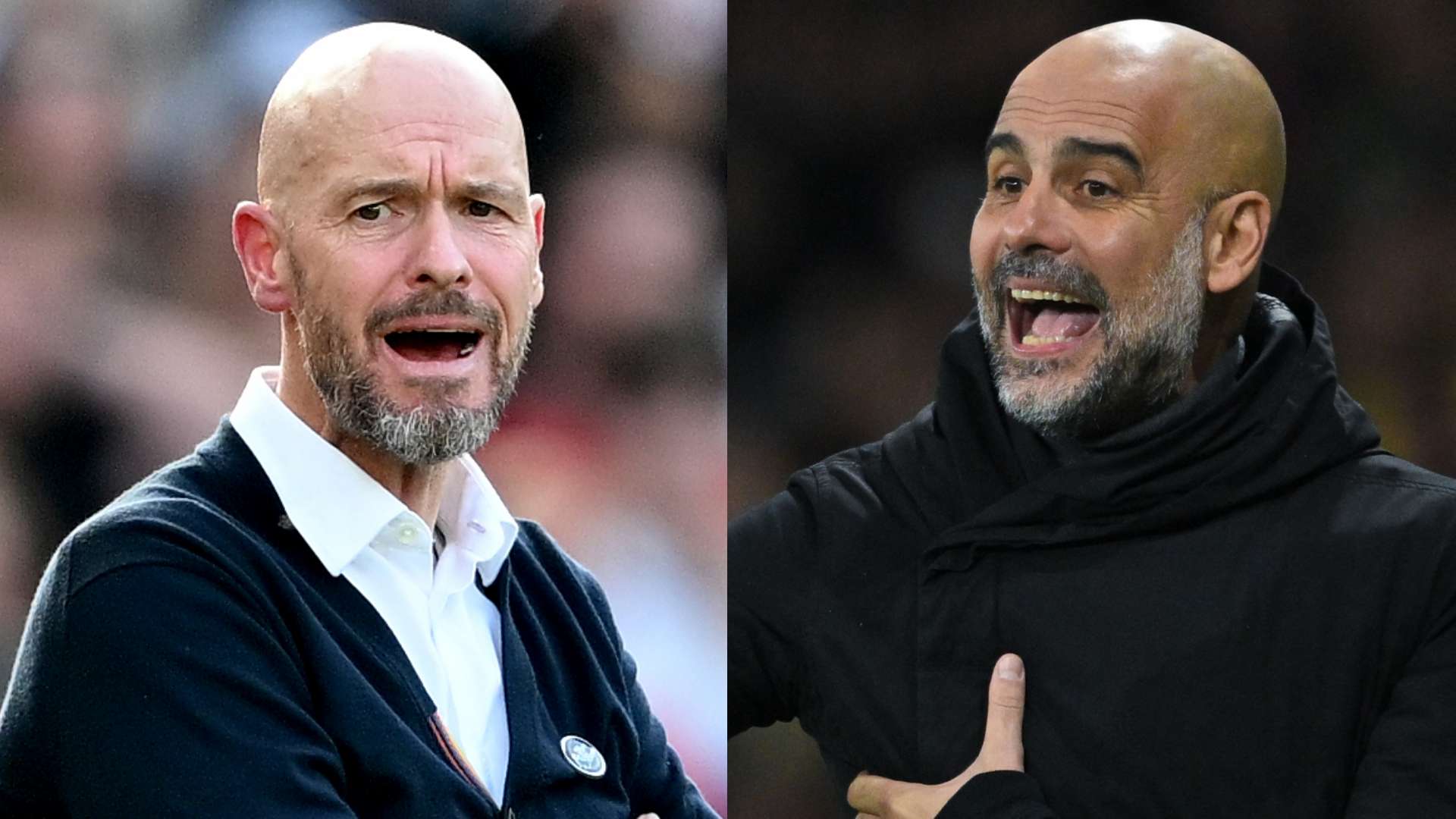 Ten Hag Guardiola 2023-24