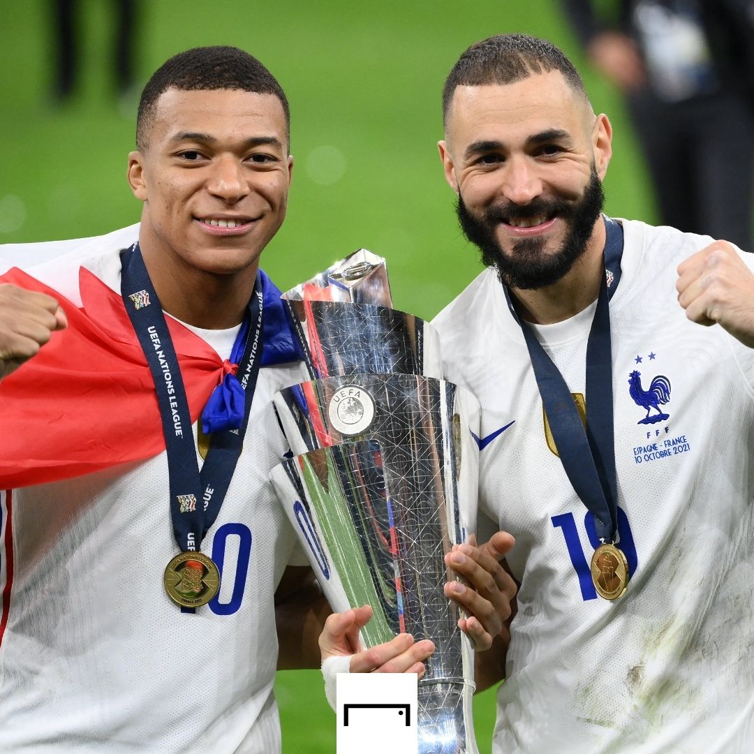 Kylian Mbappe Karim Benzema France GFX