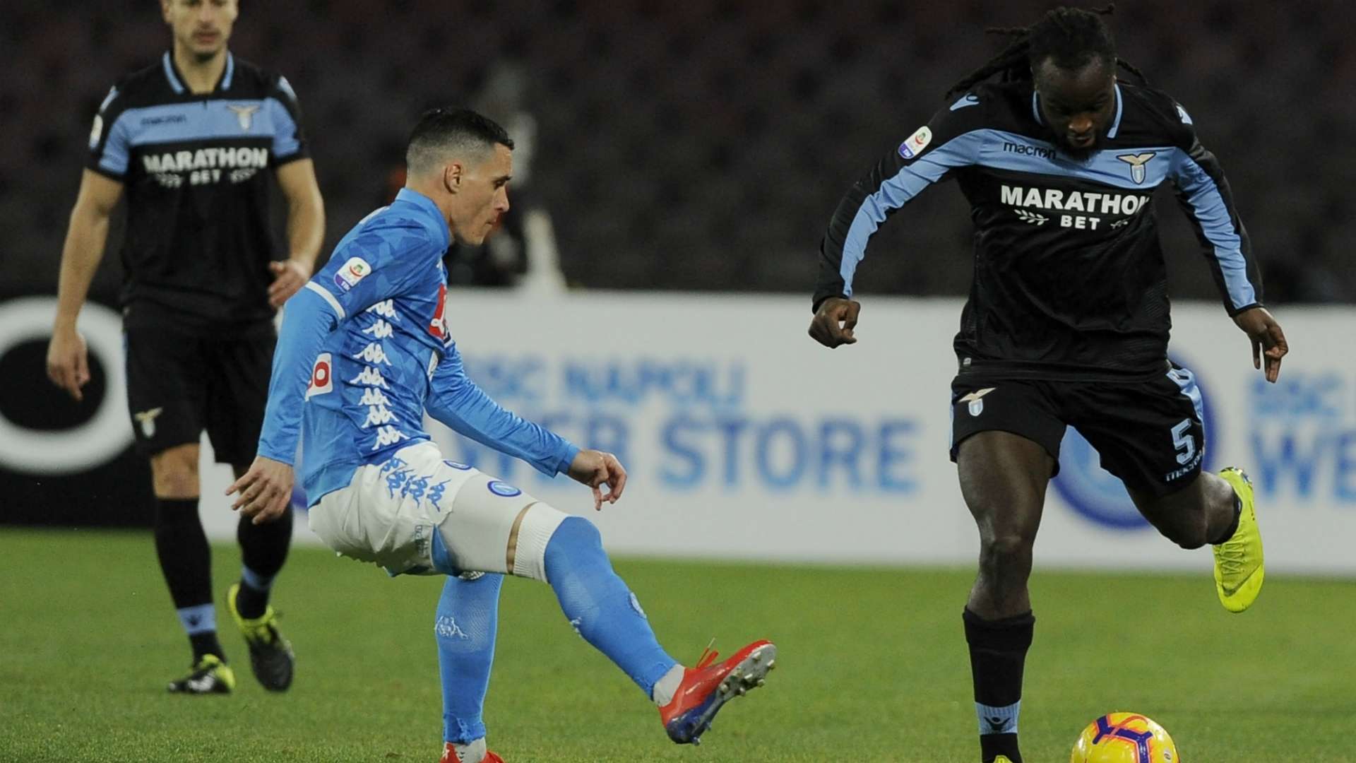 Josè Callejon Jordan Lukaku Napoli Lazio Serie A