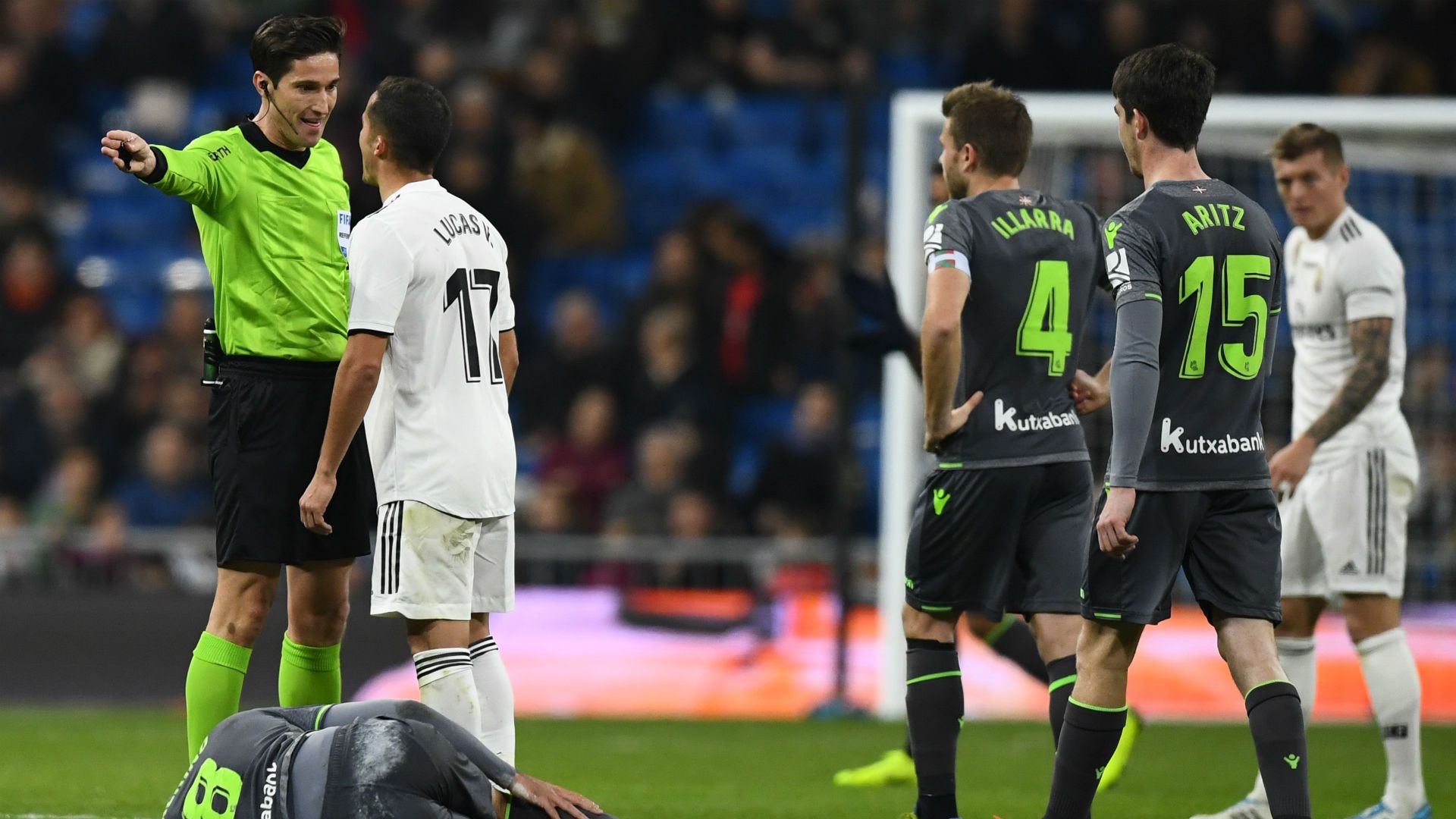 ucas Vazquez red card Real Madrid Real Sociedad 06012019