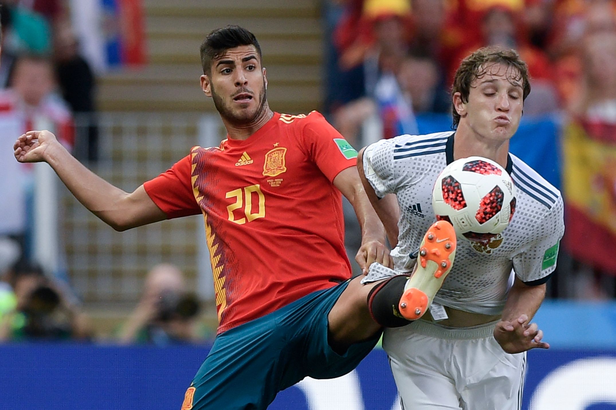 Marco Asensio Mario Fernandes España Rusia Spain Russia 01072018