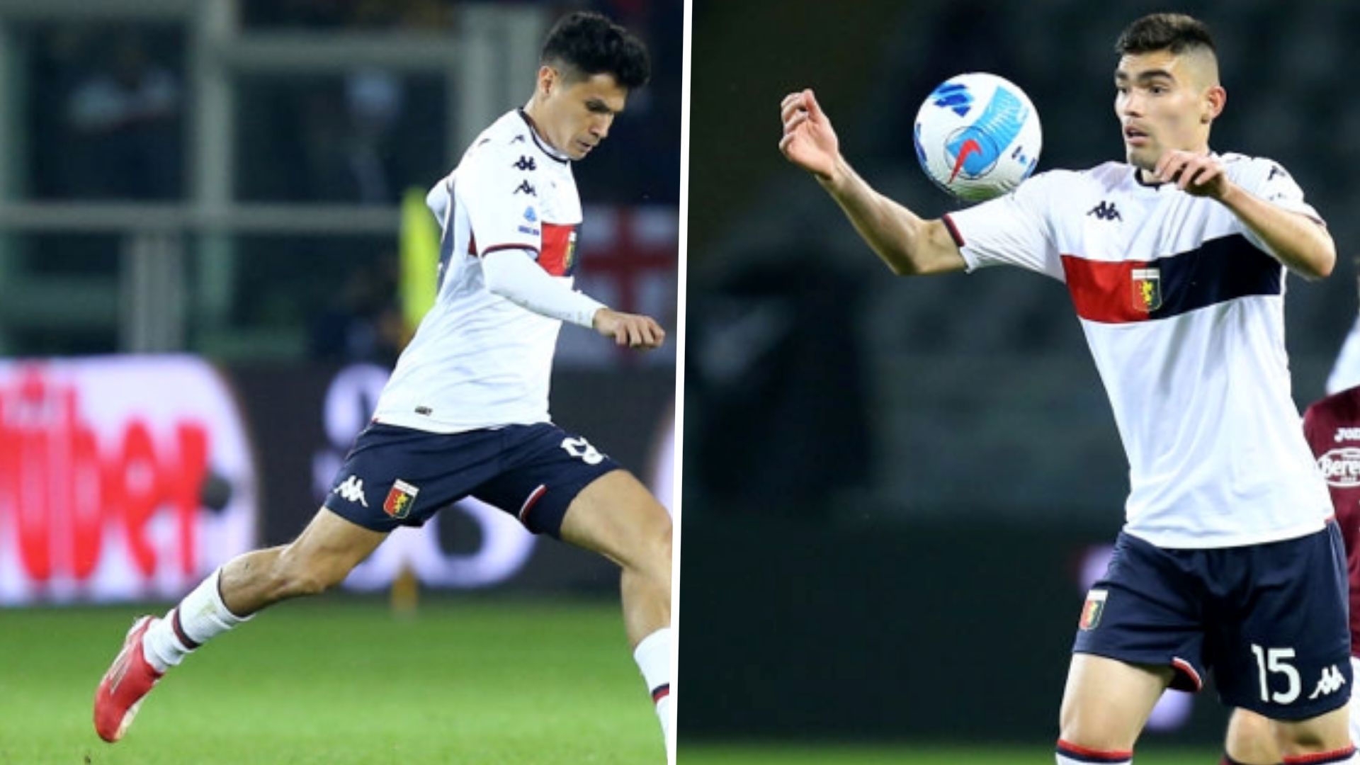 Genoa 2021 Pablo Galdames y Johan Vásquez