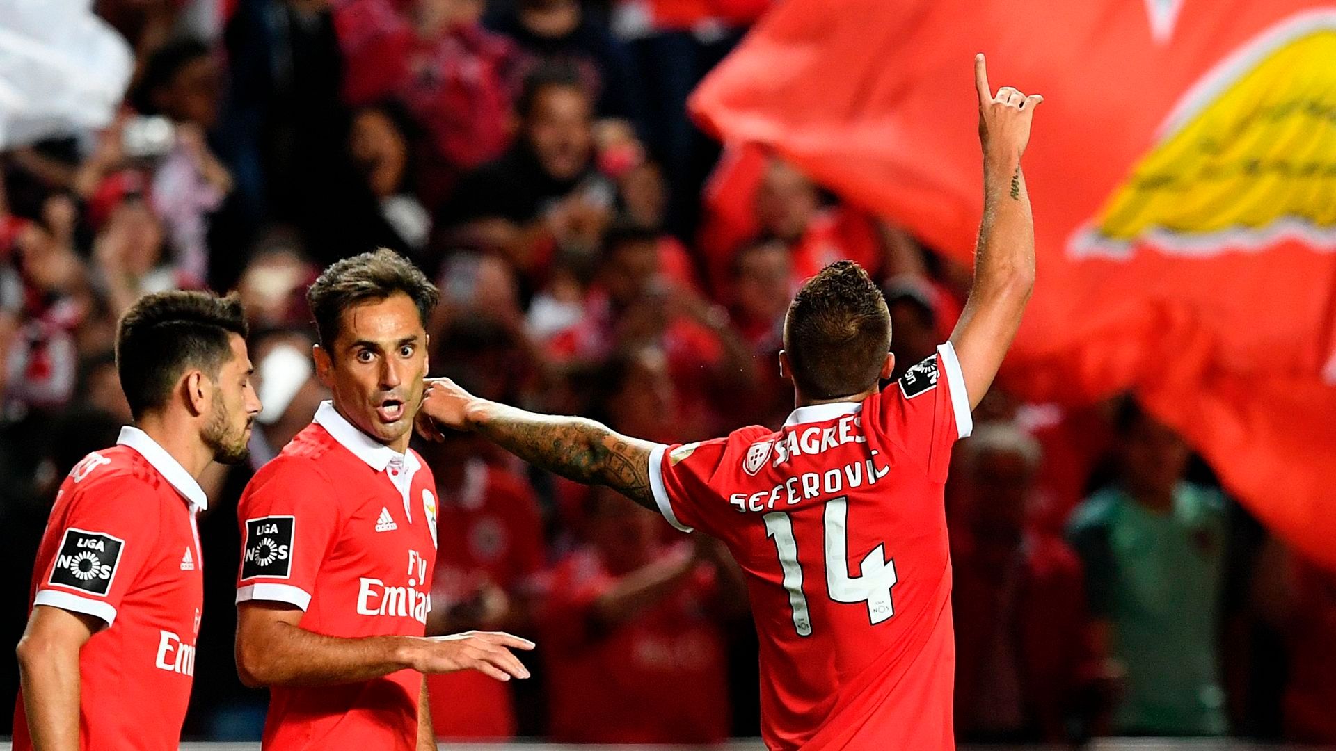 Haris Seferovic Jonas Benfica Sporting Braga Primeira Liga 09082017