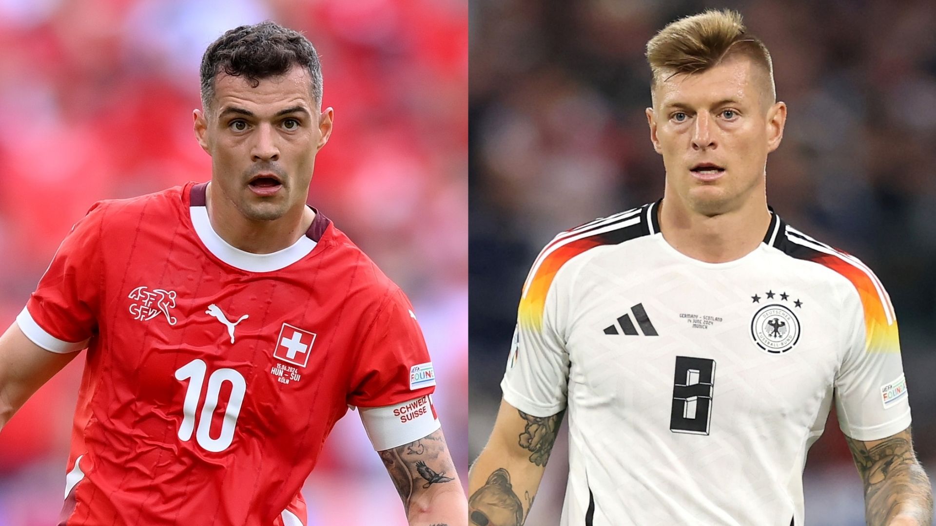 Granit Xhaka Switzerland Toni Kroos Germany