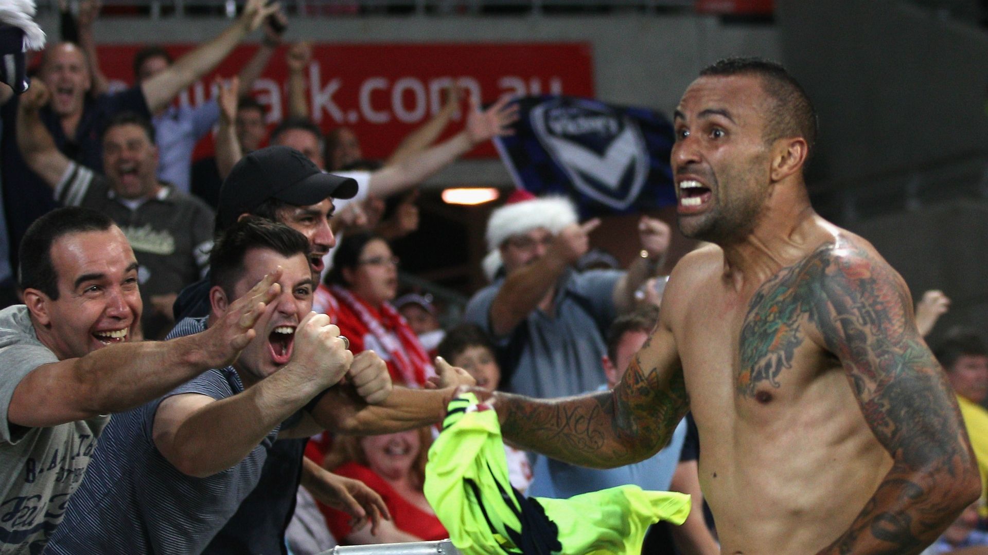 Archie Thompson Melbourne Heart v Melbourne Victory A-League 22122012