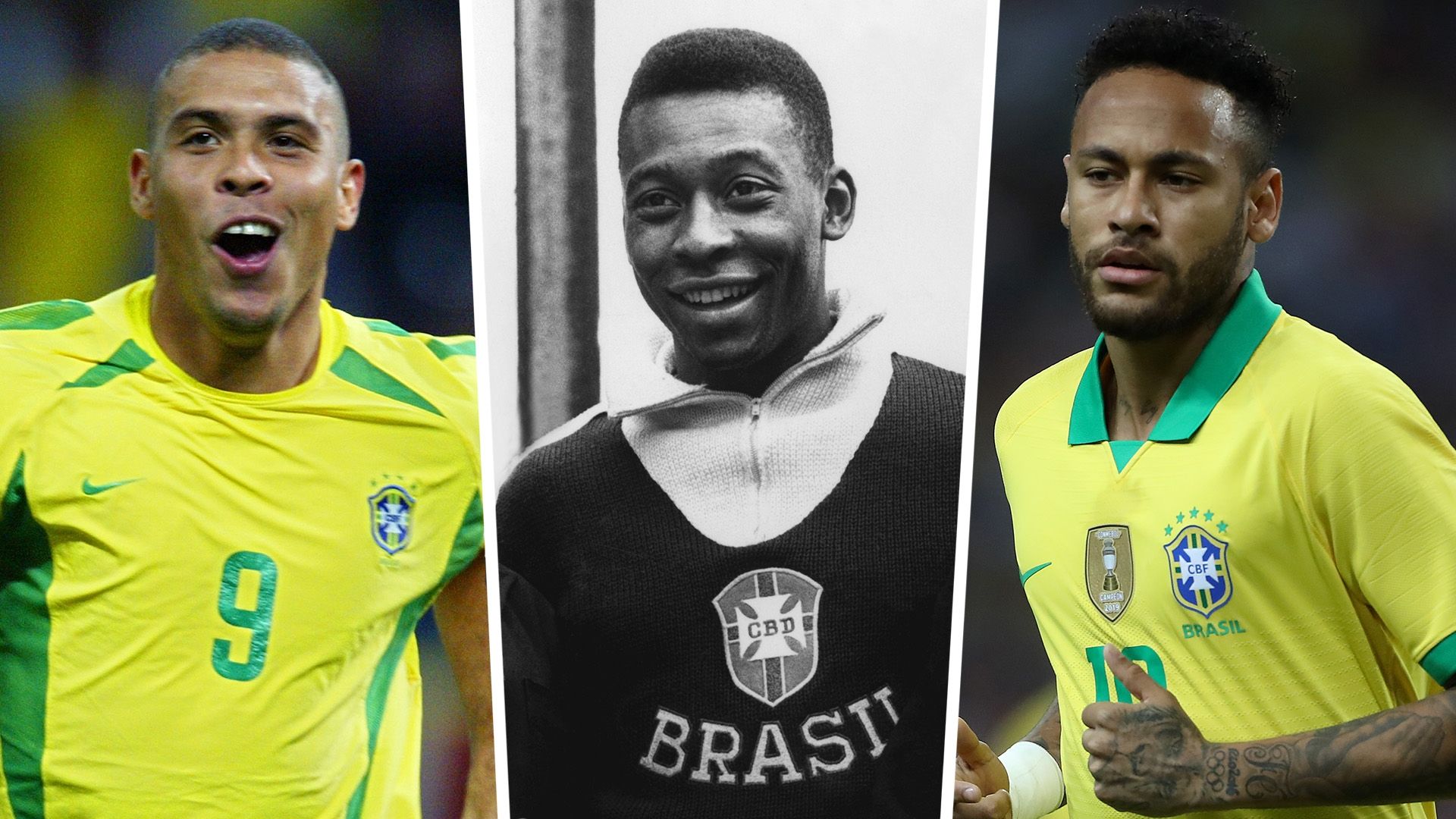 Ronaldo Pele Neymar Brazil