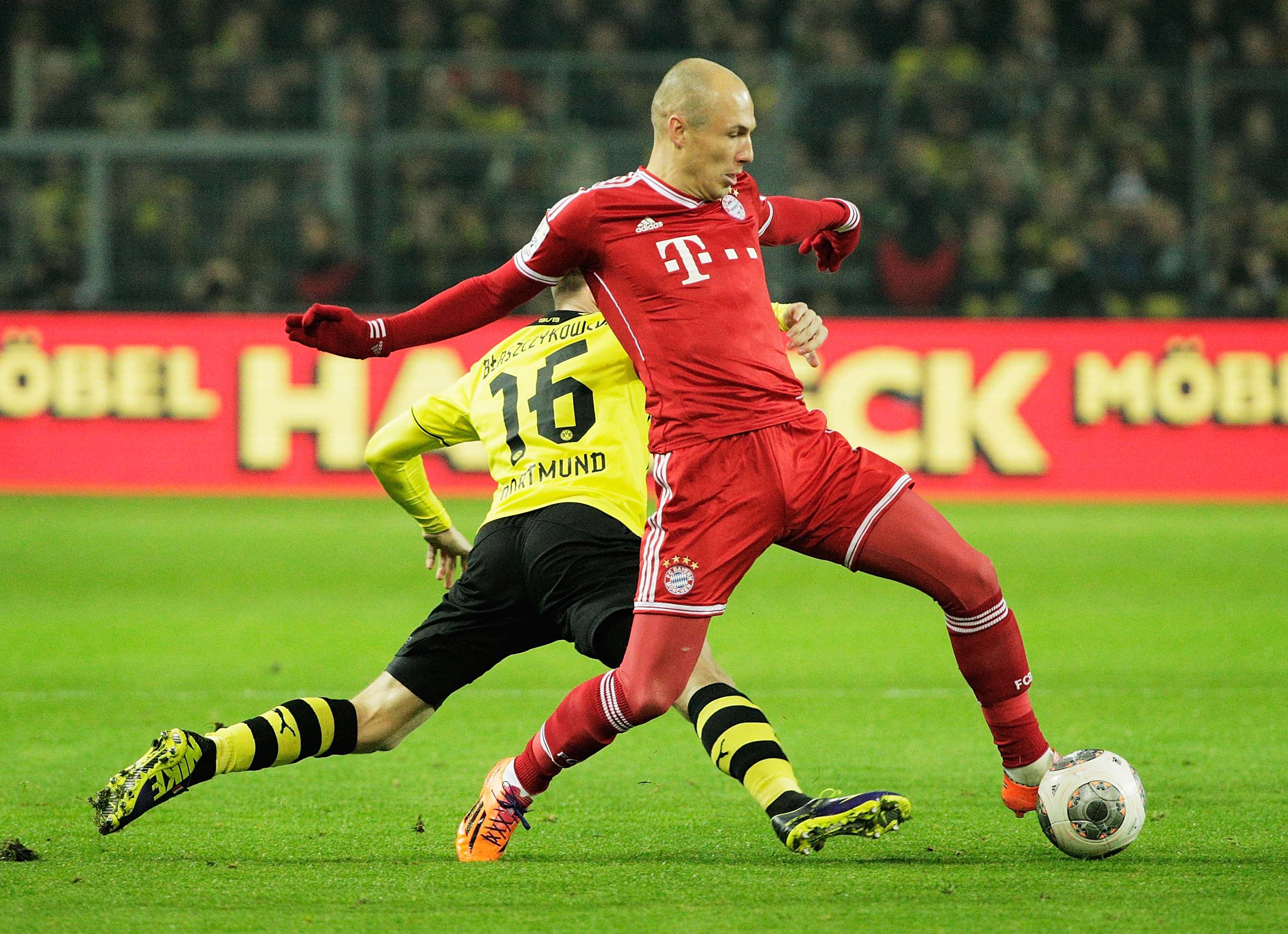 Borussia Dortmund Bayern Munchen Arjen Robben 11232013