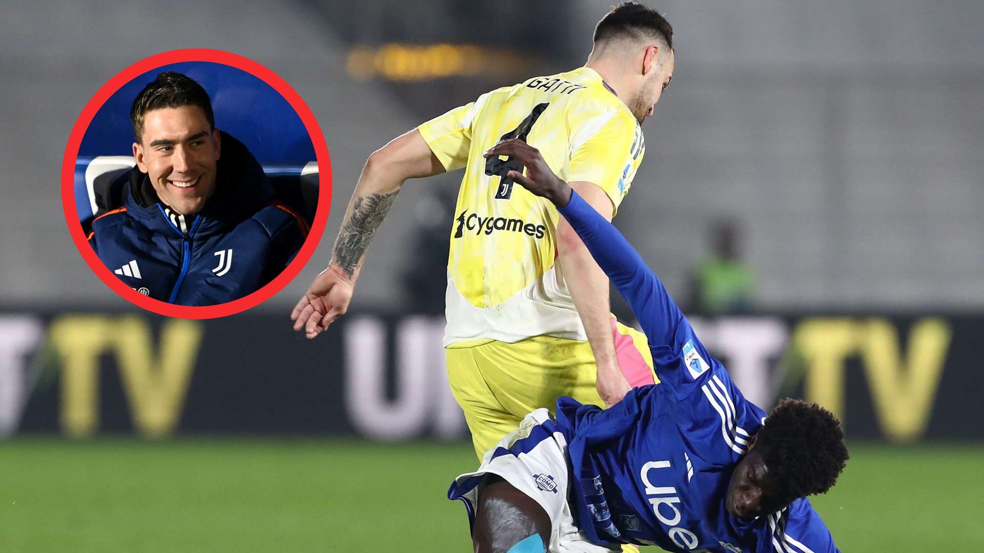 Gatti Vlahovic Como Juventus 07022025