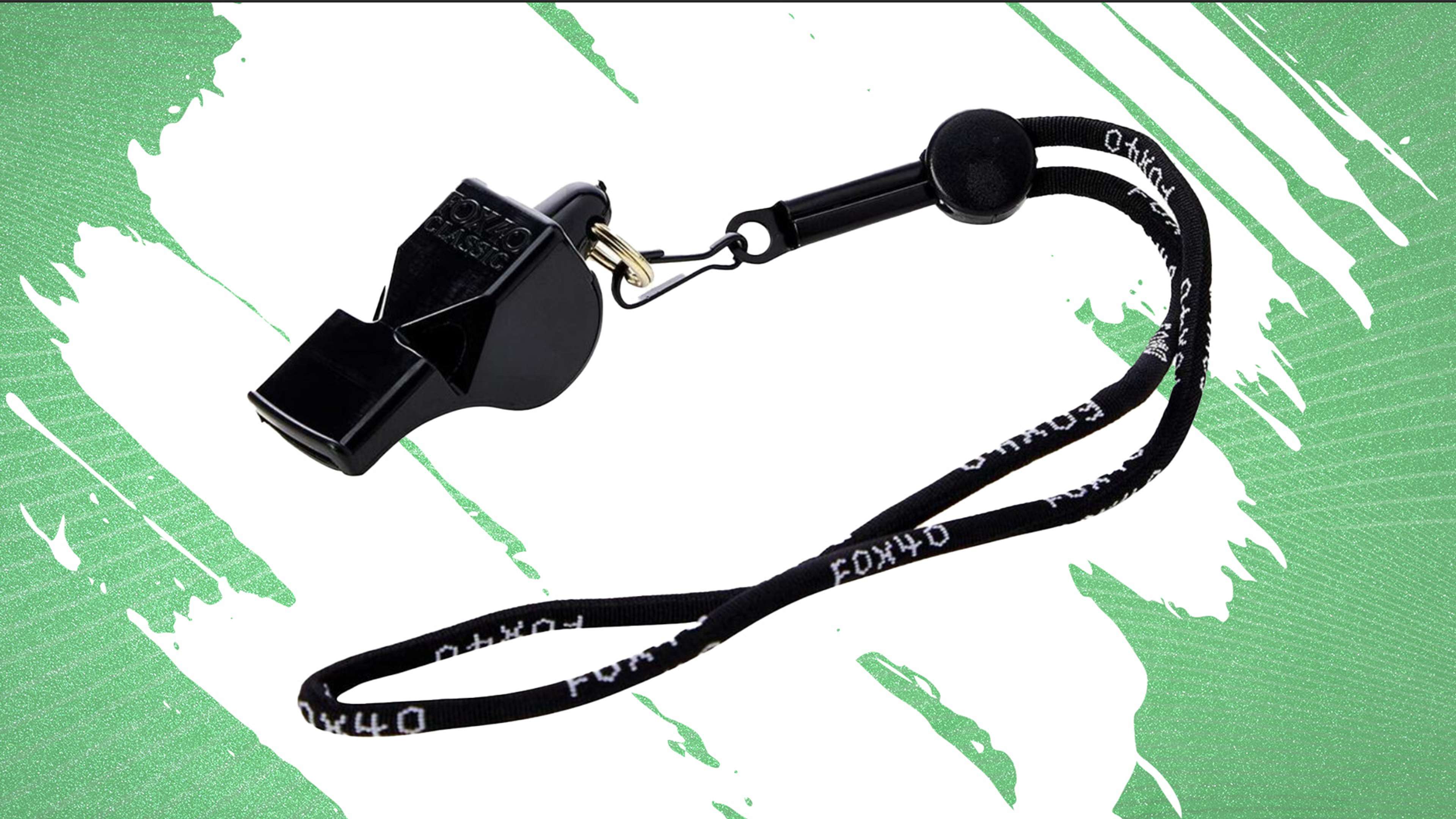 Fox 40 whistle with wrist strap 