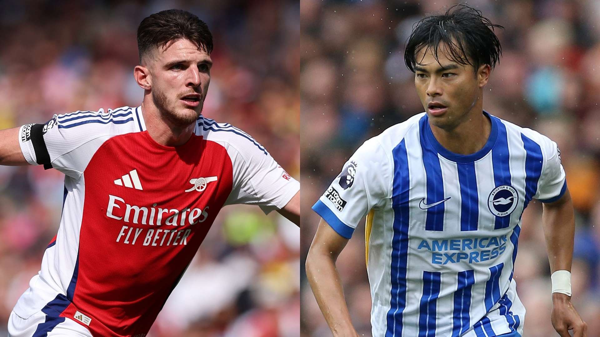 Declan Rice Arsenal Kaoru Mitoma Brighton