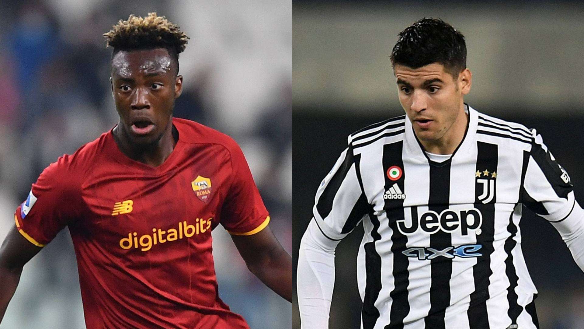 Tammy Abraham Roma Alvaro Morata Juventus