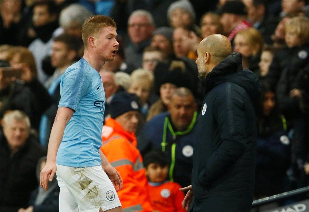 Guardiola De Bruyne Manchester City