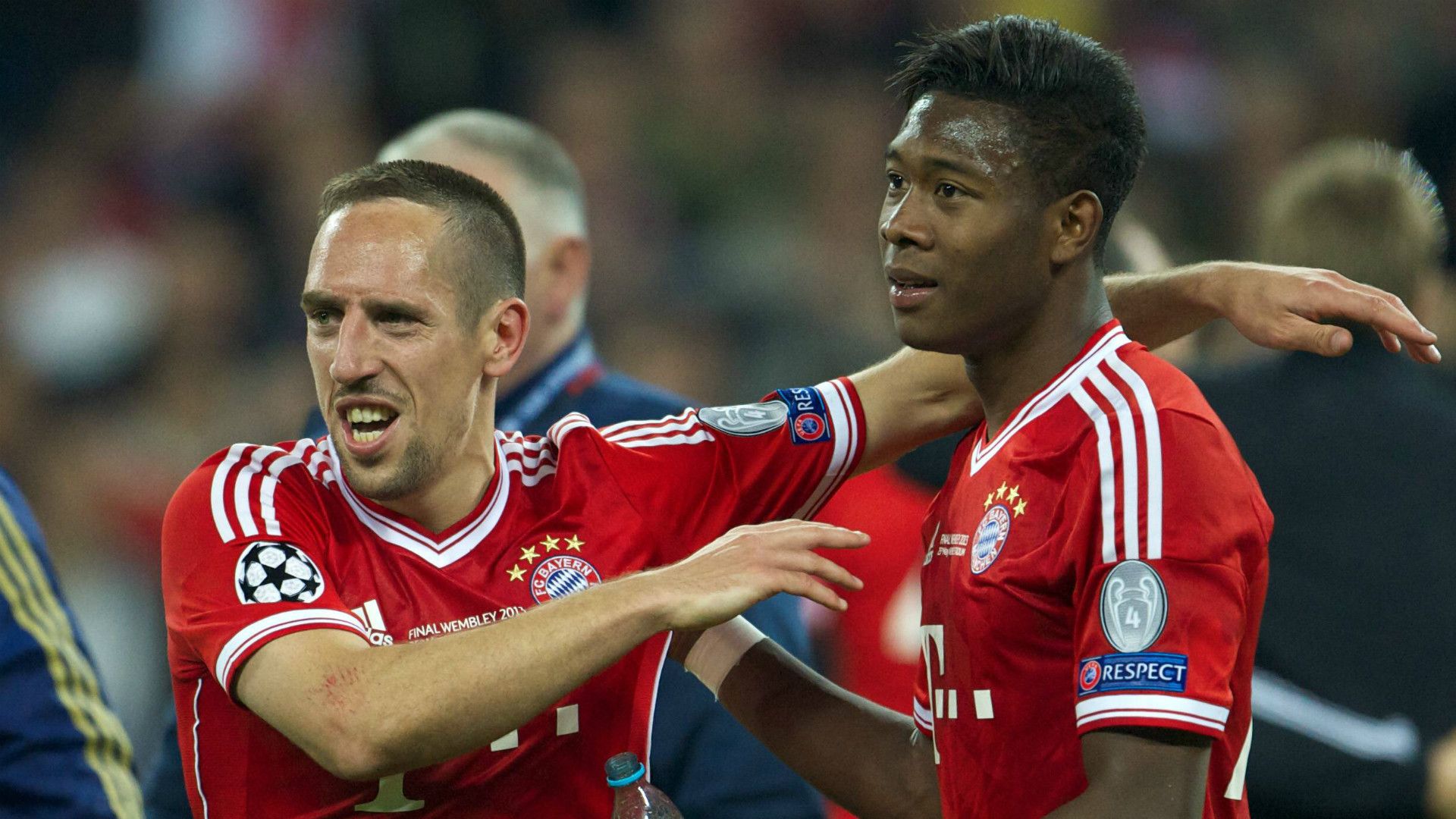 GER ONLY David Alaba Franck Ribery 2013