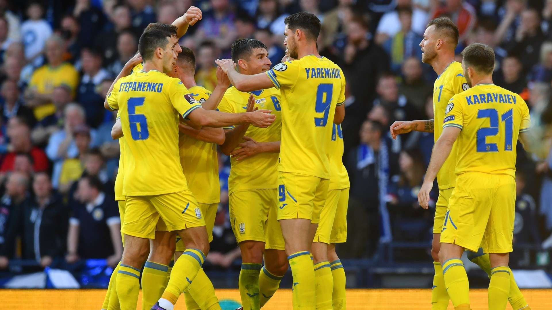 Ukraine celebrate Scotland 2022