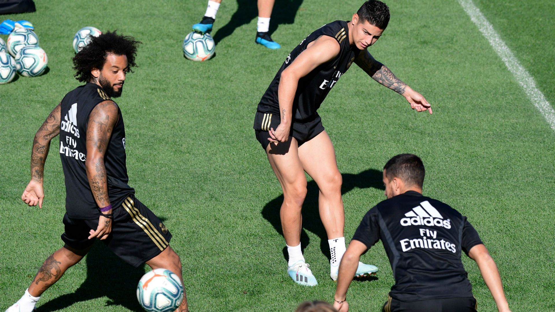 James Rodríguez entrenamiento Real Madrid 2019
