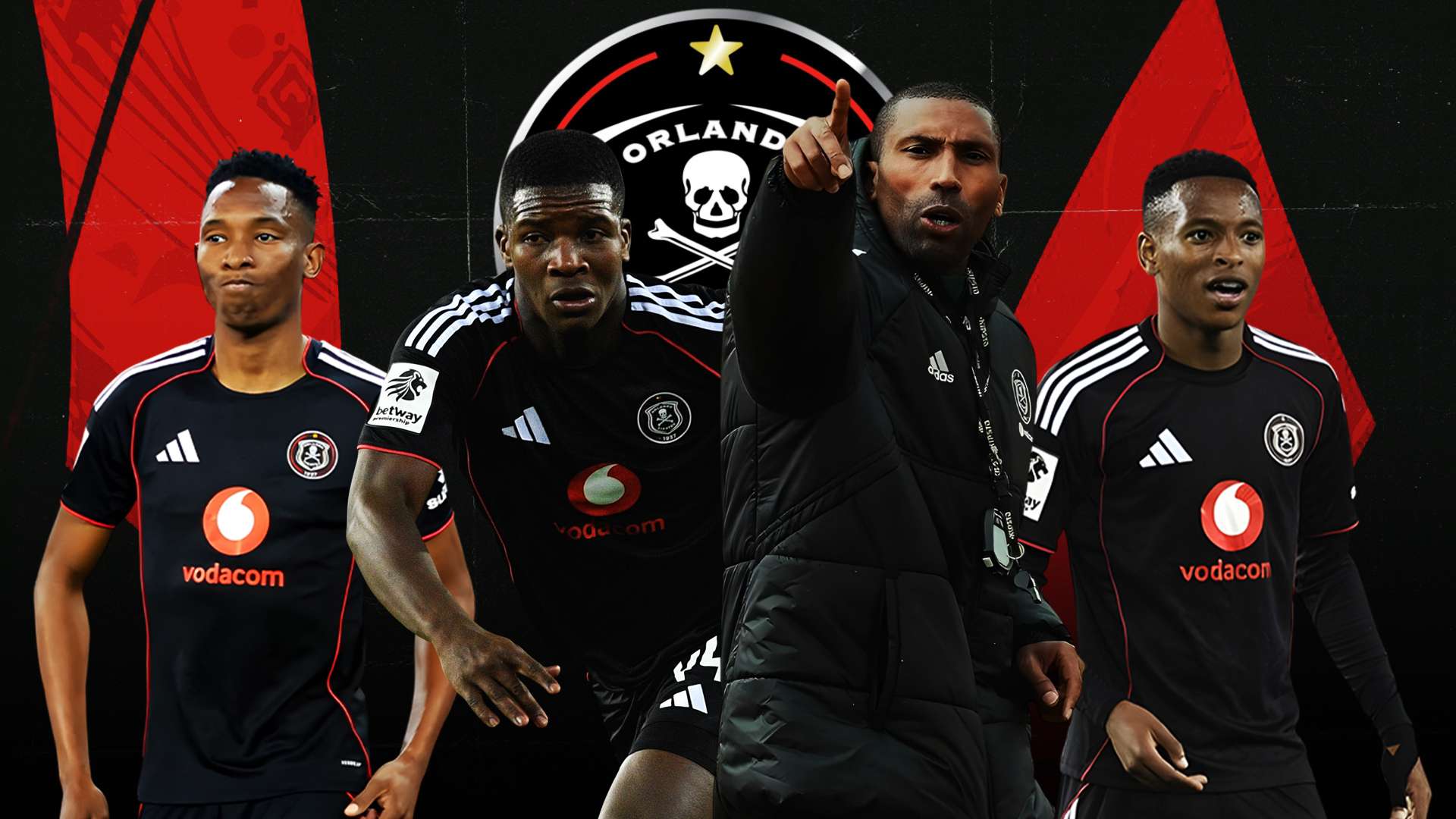 Abdeslam Ouaddou,Mbekezeli Mbokazi, Thalente Mbatha and Relebohile Mofokeng