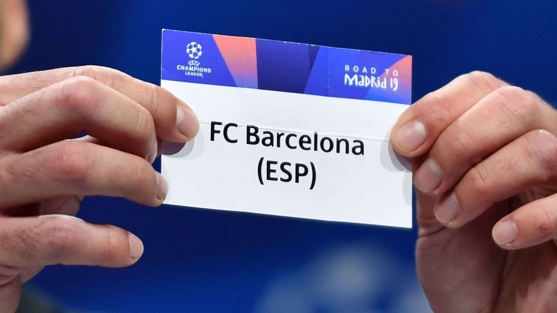 Barcelona UCL Quarter finals draw 2018-19